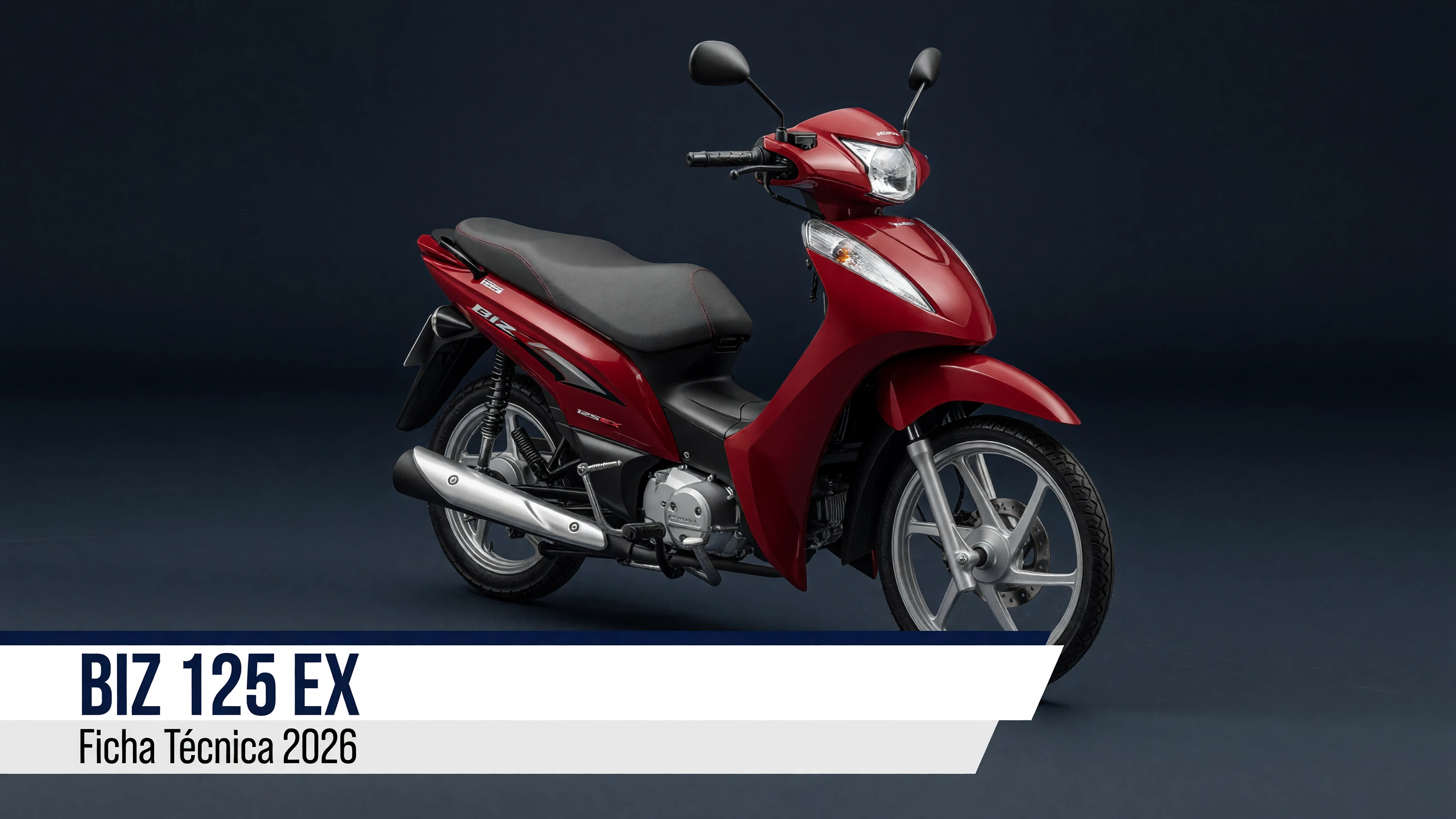 Ficha Técnica Biz 125 EX 2026: Motor, Consumo e Freios