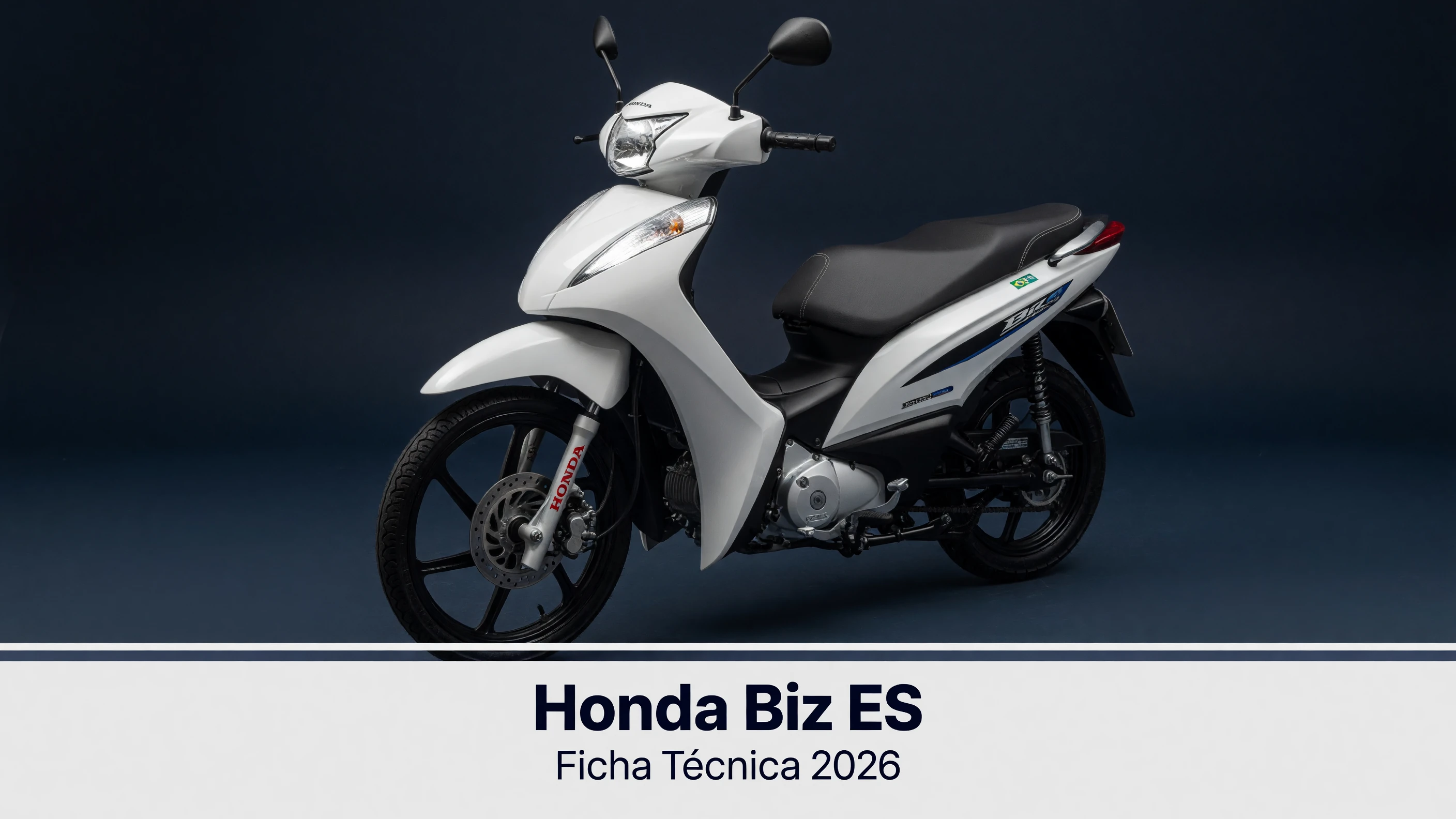 Ficha Técnica Honda Biz ES 2026: Motor, Consumo e Medidas