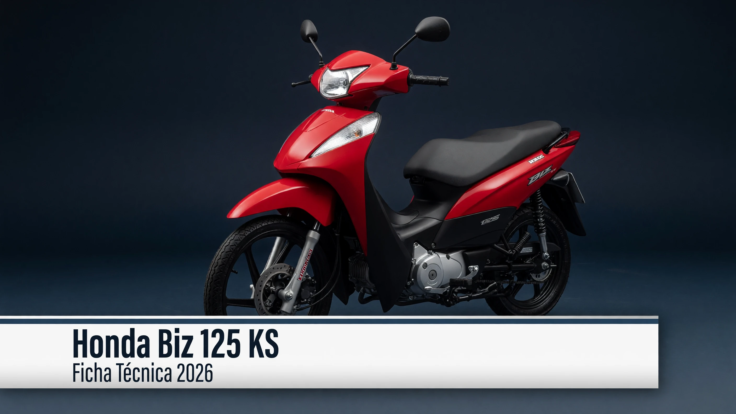 Ficha Técnica Honda Biz 125 KS 2026: Motor, Consumo e Freios