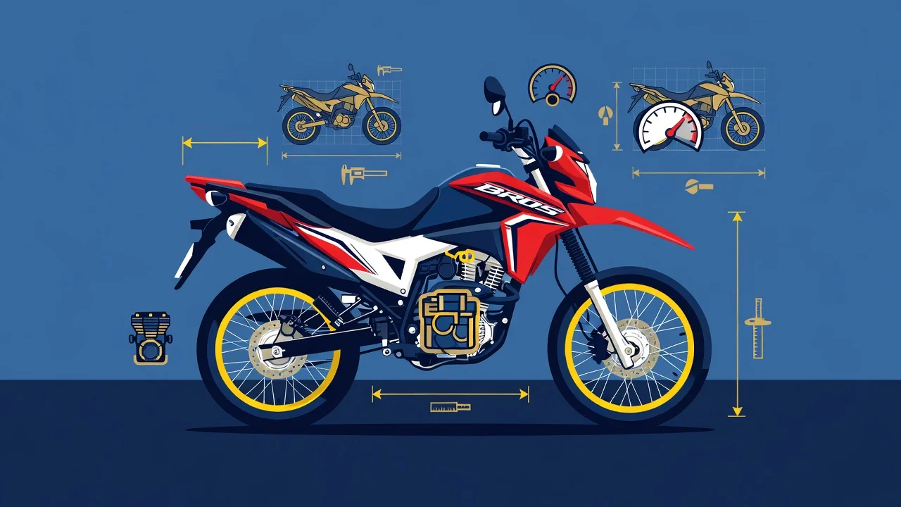 Ficha Técnica Honda Bros 125 ES 2026: Motor, Freios e Consumo