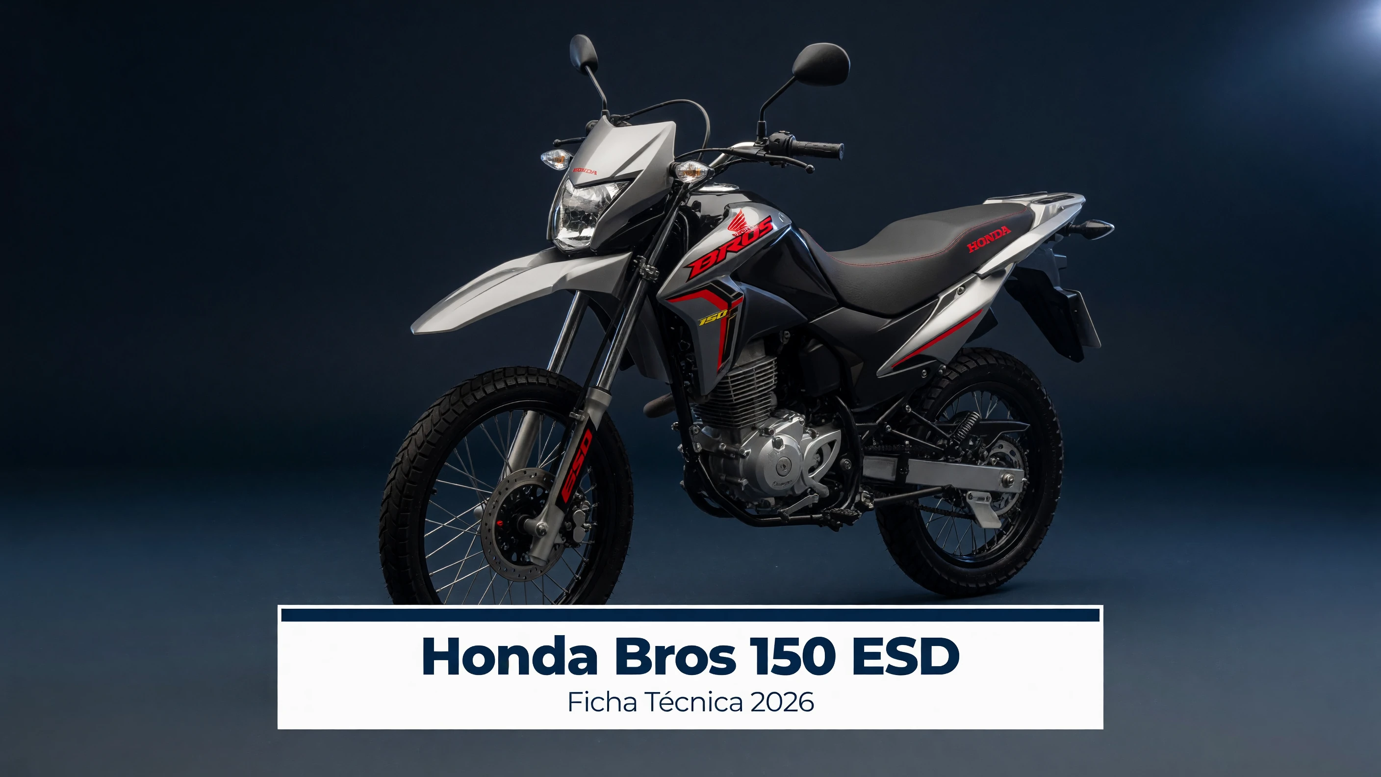 Ficha Técnica Honda Bros 150 ESD 2026: Motor, Consumo e Peso
