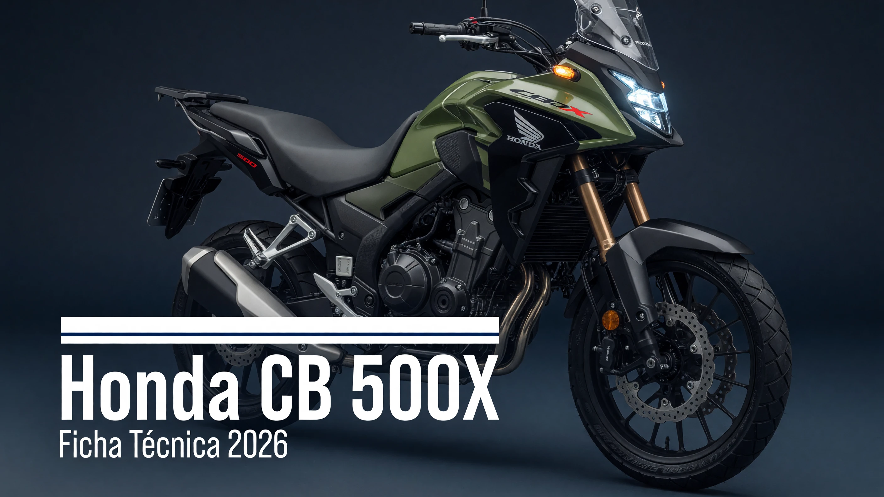 Ficha Técnica Honda CB 500X 2026: Motor, Consumo e Medidas