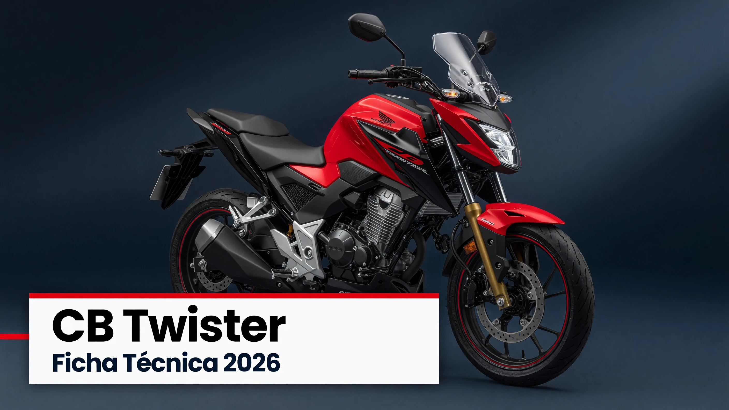 Ficha Técnica CB Twister 2026: Motor 250, Consumo e Medidas