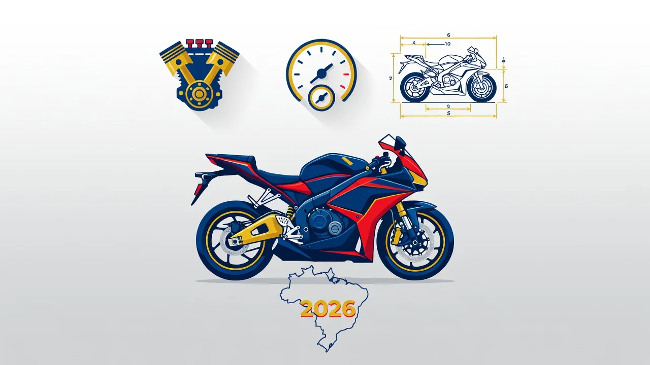 Ficha Técnica Honda CBR 600RR 2026: Motor, Specs e Consumo