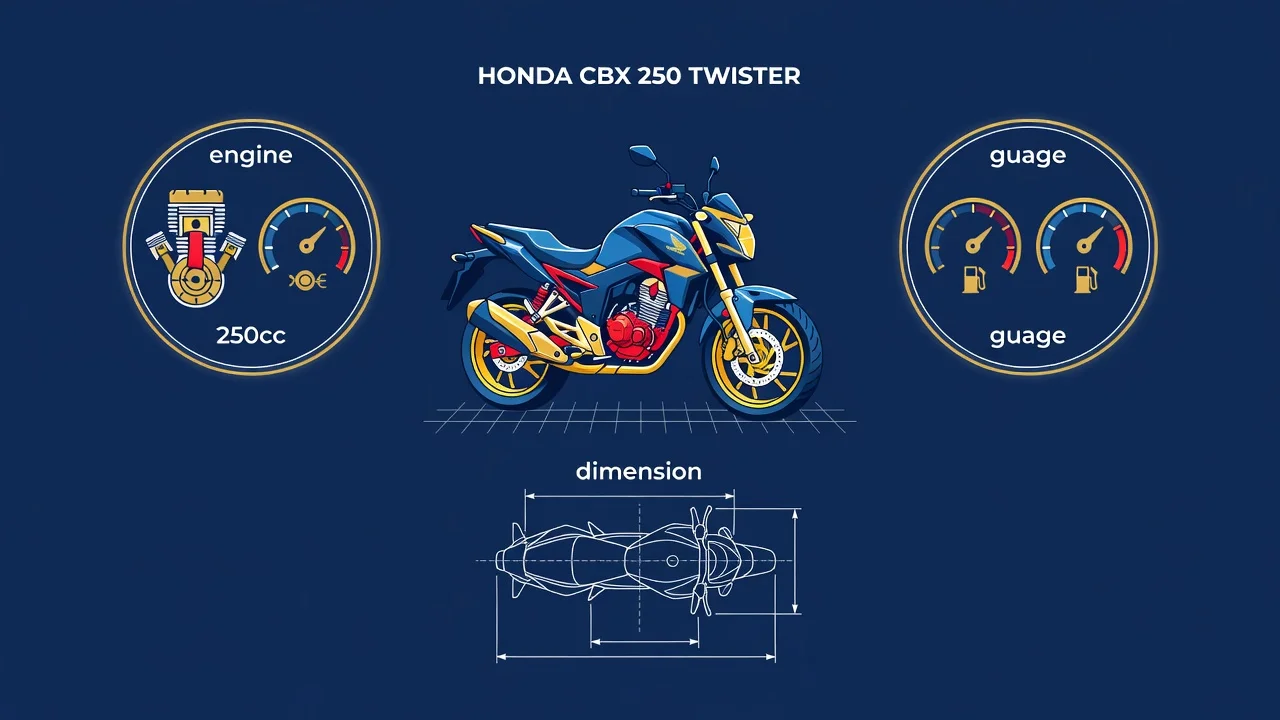 Ficha Técnica CBX 250 Twister 2026: Motor, Consumo e Freios