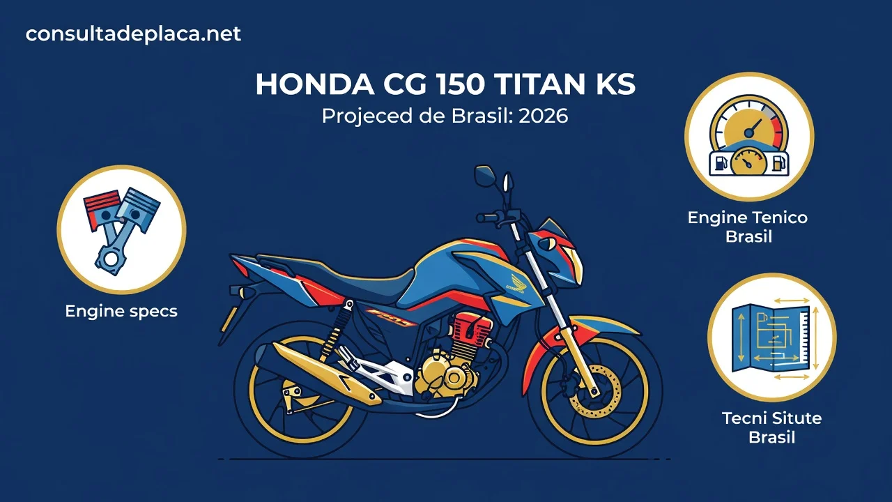 Ficha Técnica CG 150 KS 2026: Motor, Consumo e Medidas Reais