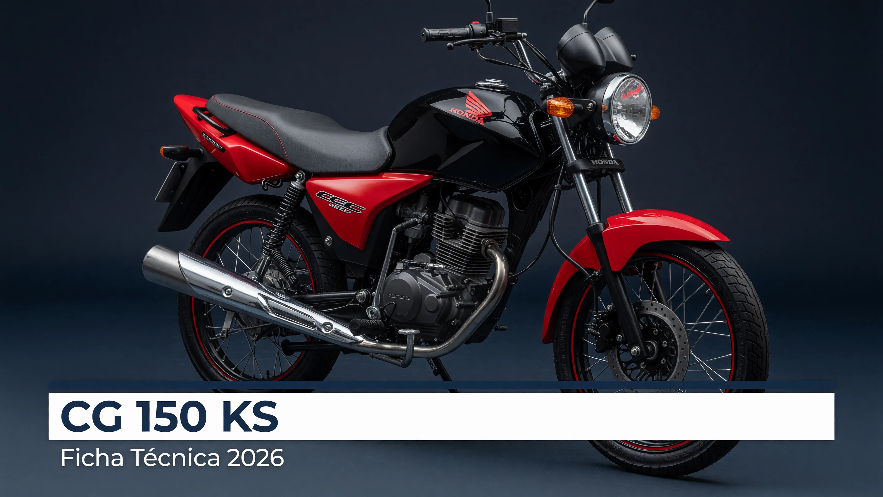 Ficha Técnica CG 150 KS 2026: Motor, Consumo e Medidas Reais