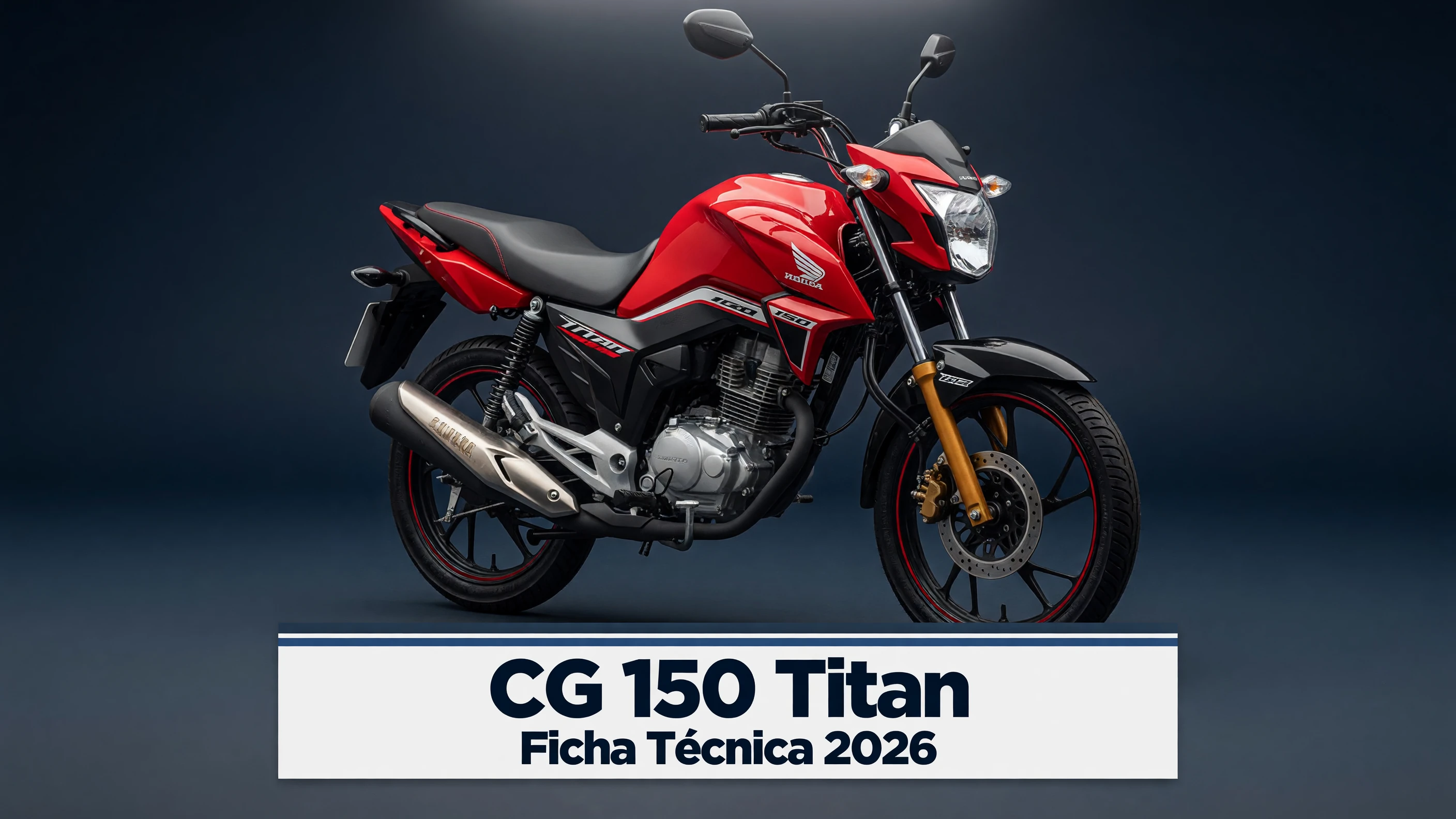 Ficha Técnica CG 150 Titan 2026: Motor, Freios e Consumo