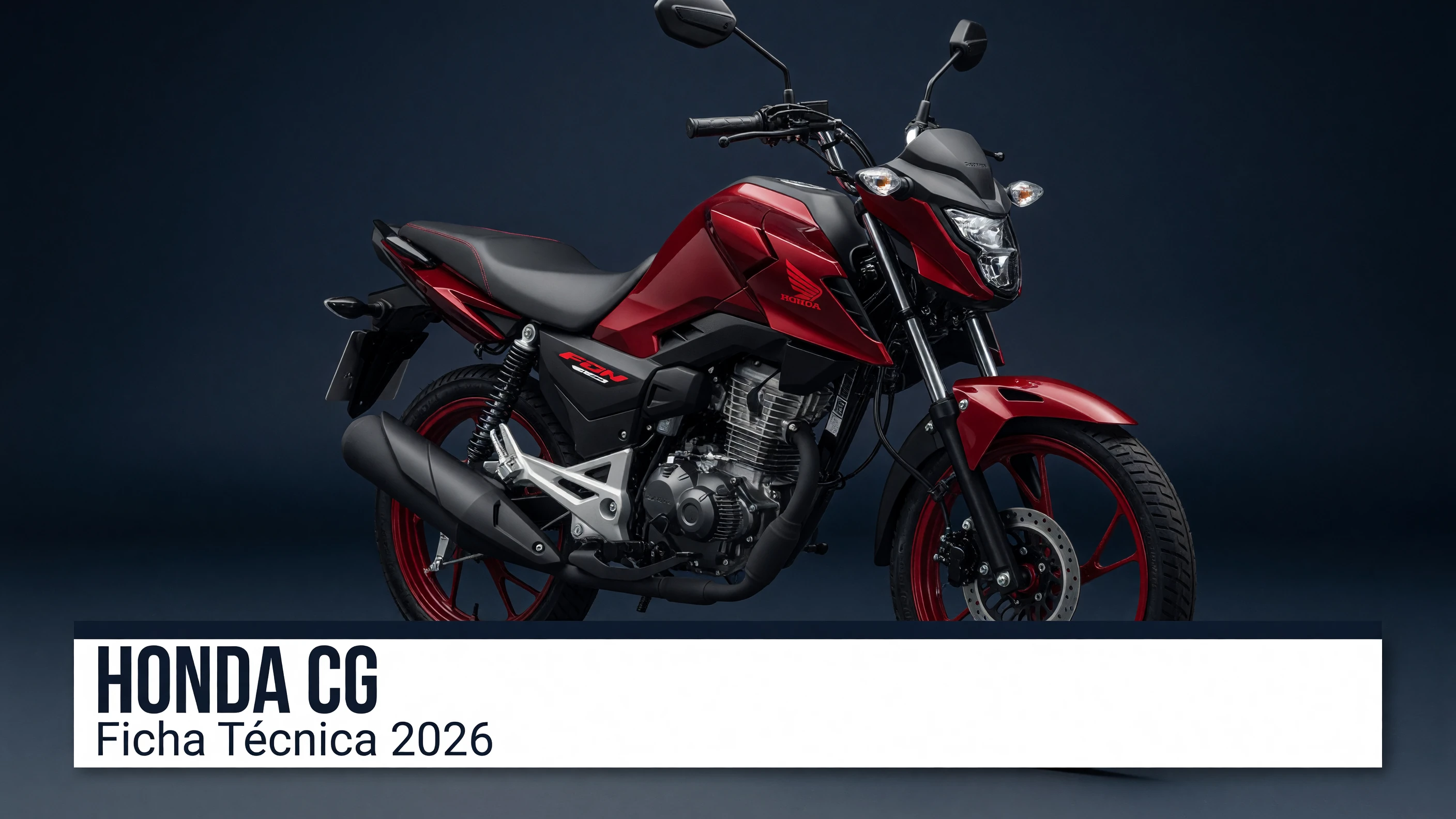 Ficha Técnica Honda CG 2026: Specs da 125, 150 e CG 160