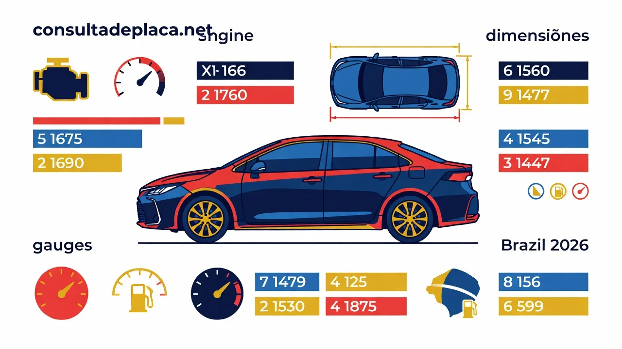 Ficha Técnica Toyota Corolla XEi 2026: Motor e Consumo