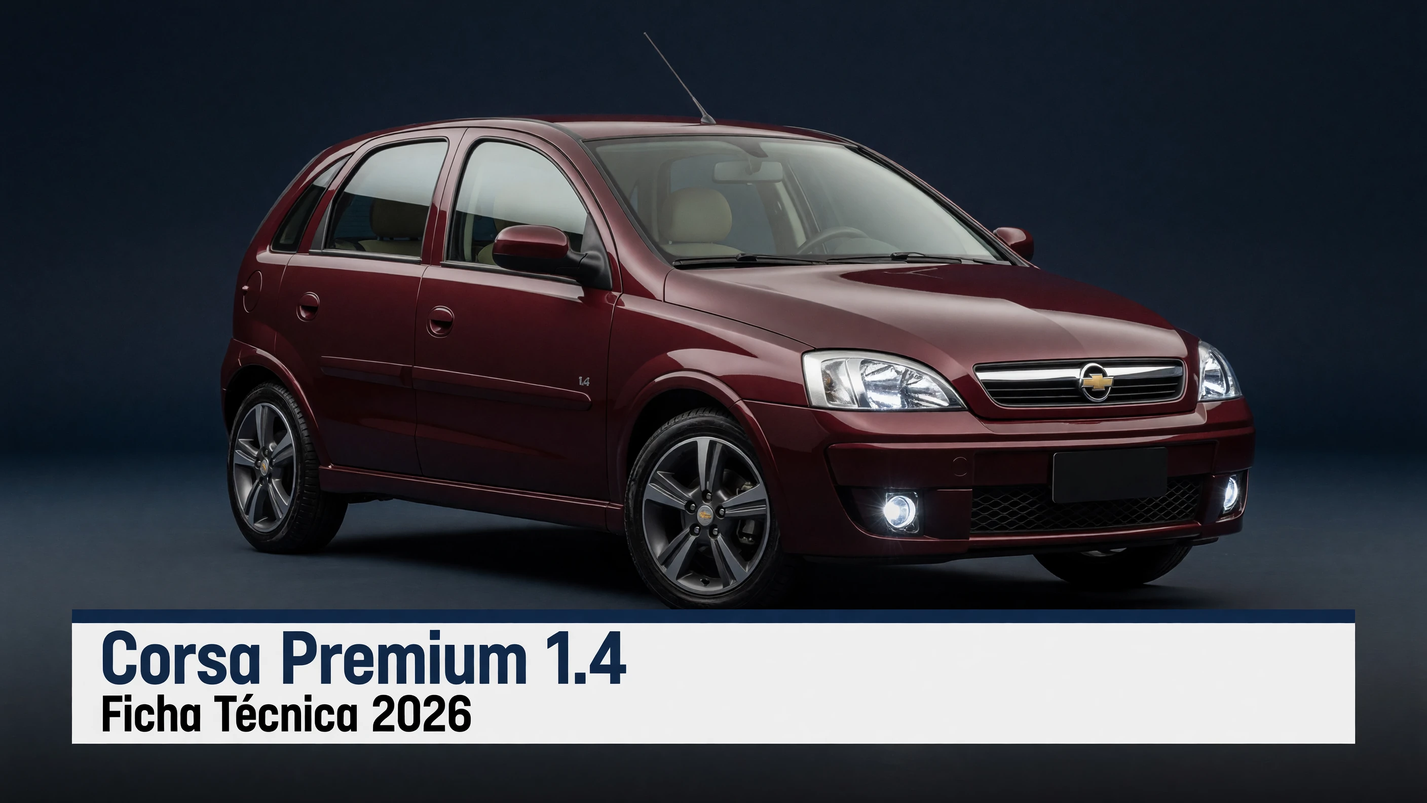 Ficha Técnica Corsa Premium 1.4 2026: Motor, Consumo e Medidas