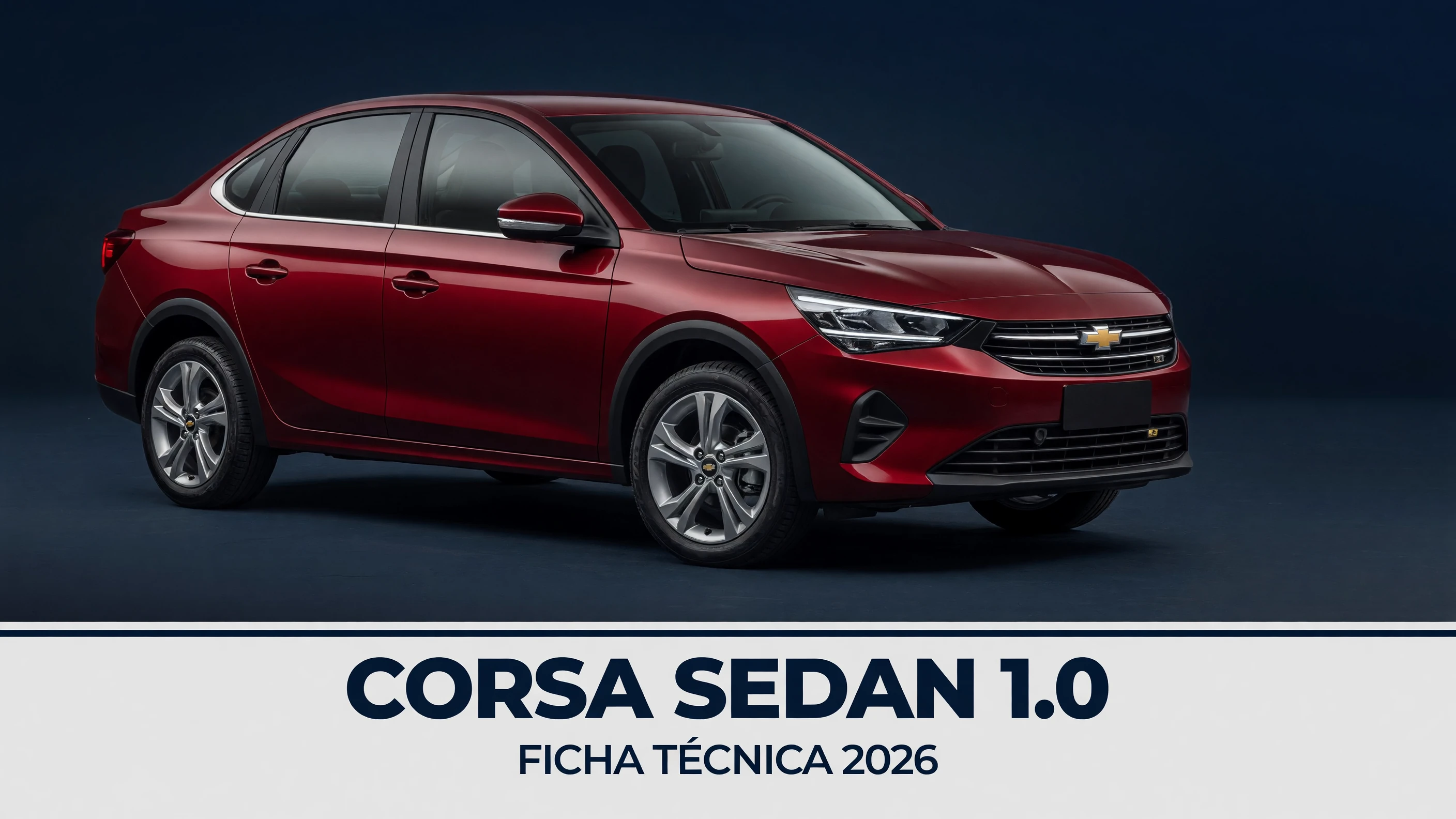 Ficha Técnica Corsa Sedan 1.0 2026: Motor VHC, Consumo e Medidas