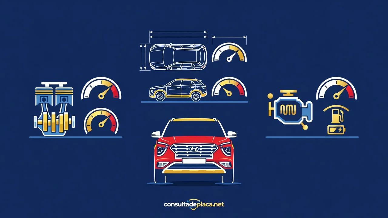 Ficha Técnica Creta 2026: Motor, Consumo e Dimensões