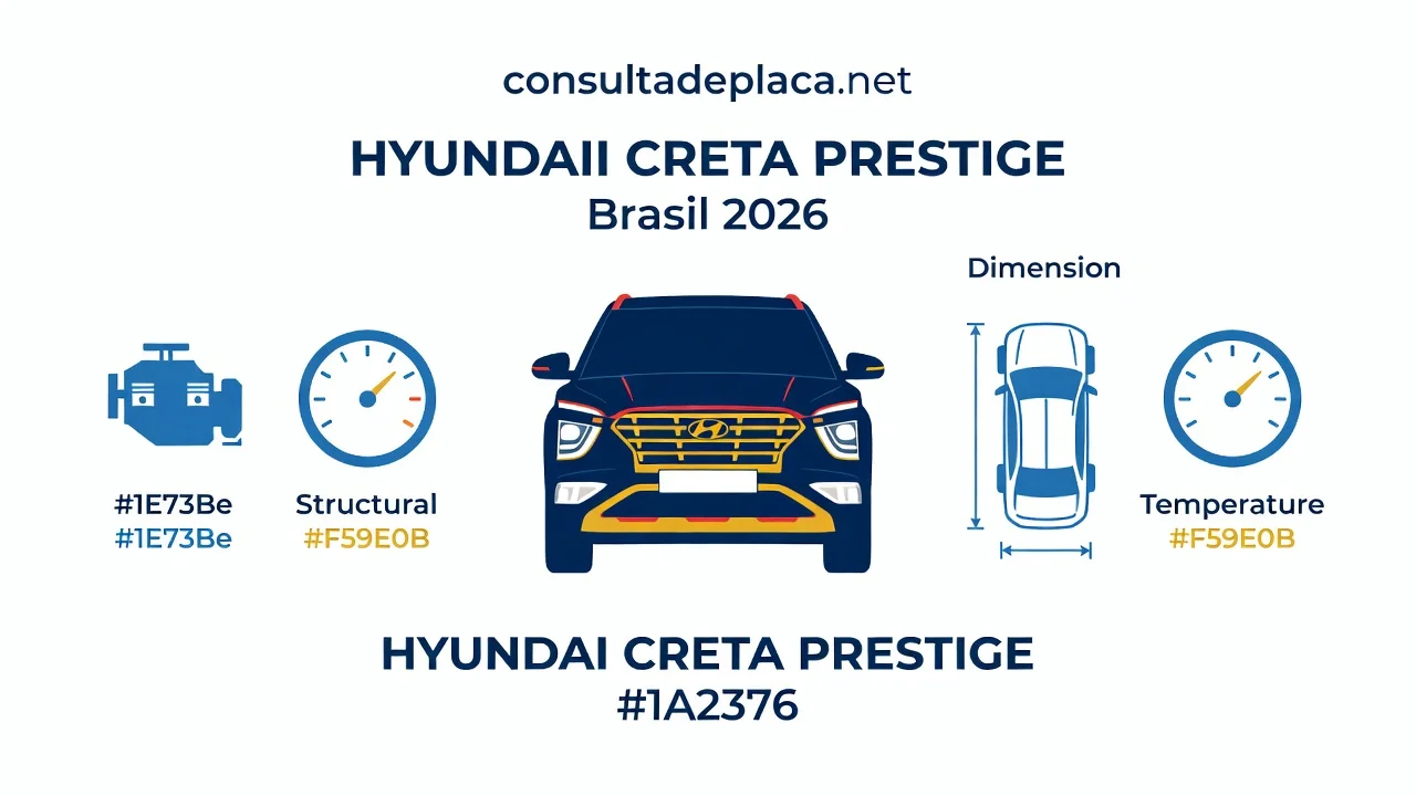 Ficha Técnica Creta Prestige 2.0 2026: Motor, Consumo, Medidas