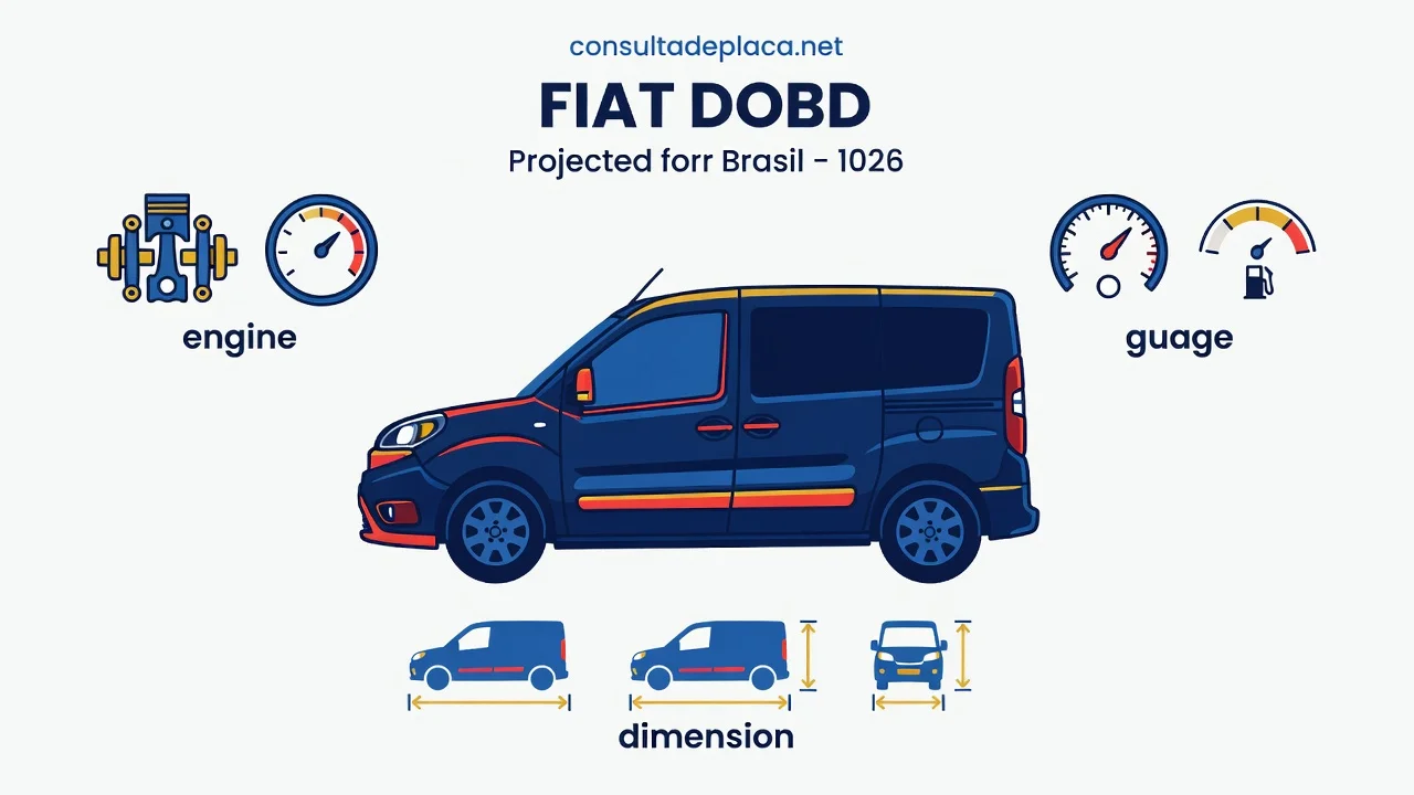 Ficha Técnica Fiat Doblò 2026: Motor 1.8, Consumo e Medidas