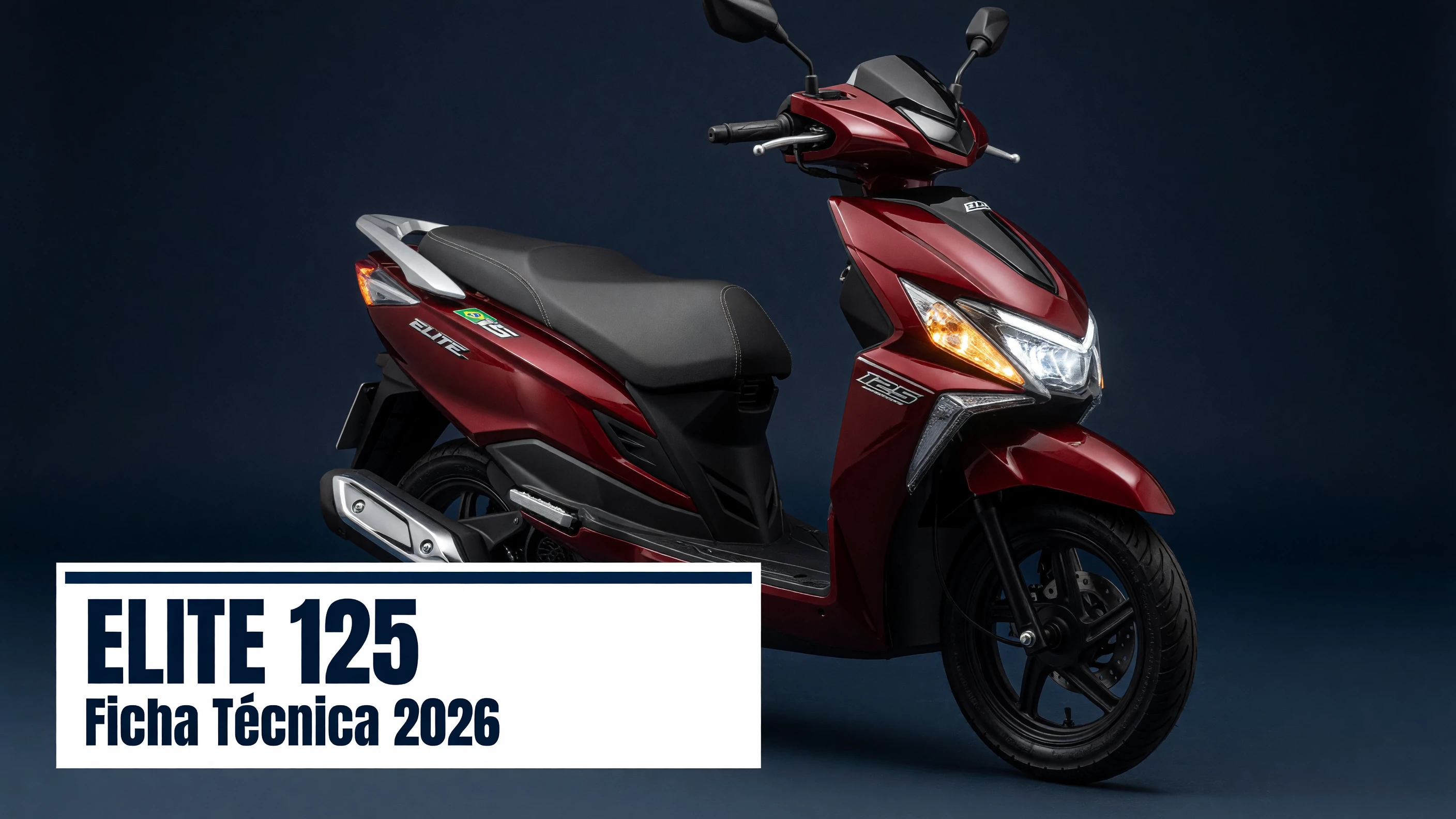 Ficha Técnica Elite 125 2026: Motor, Consumo e Specs
