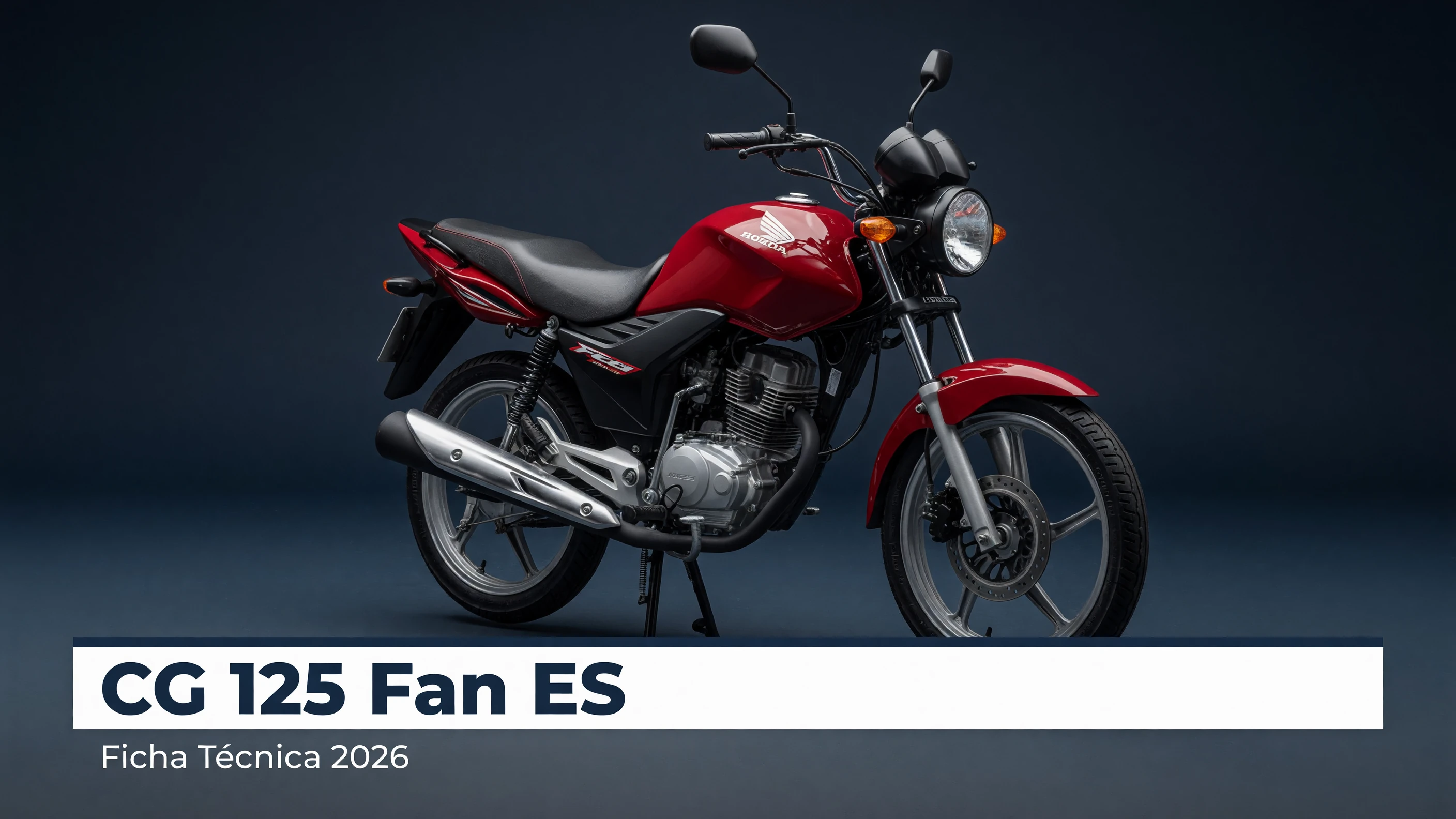 Ficha Técnica CG 125 Fan ES 2026: Motor, Consumo e Medidas
