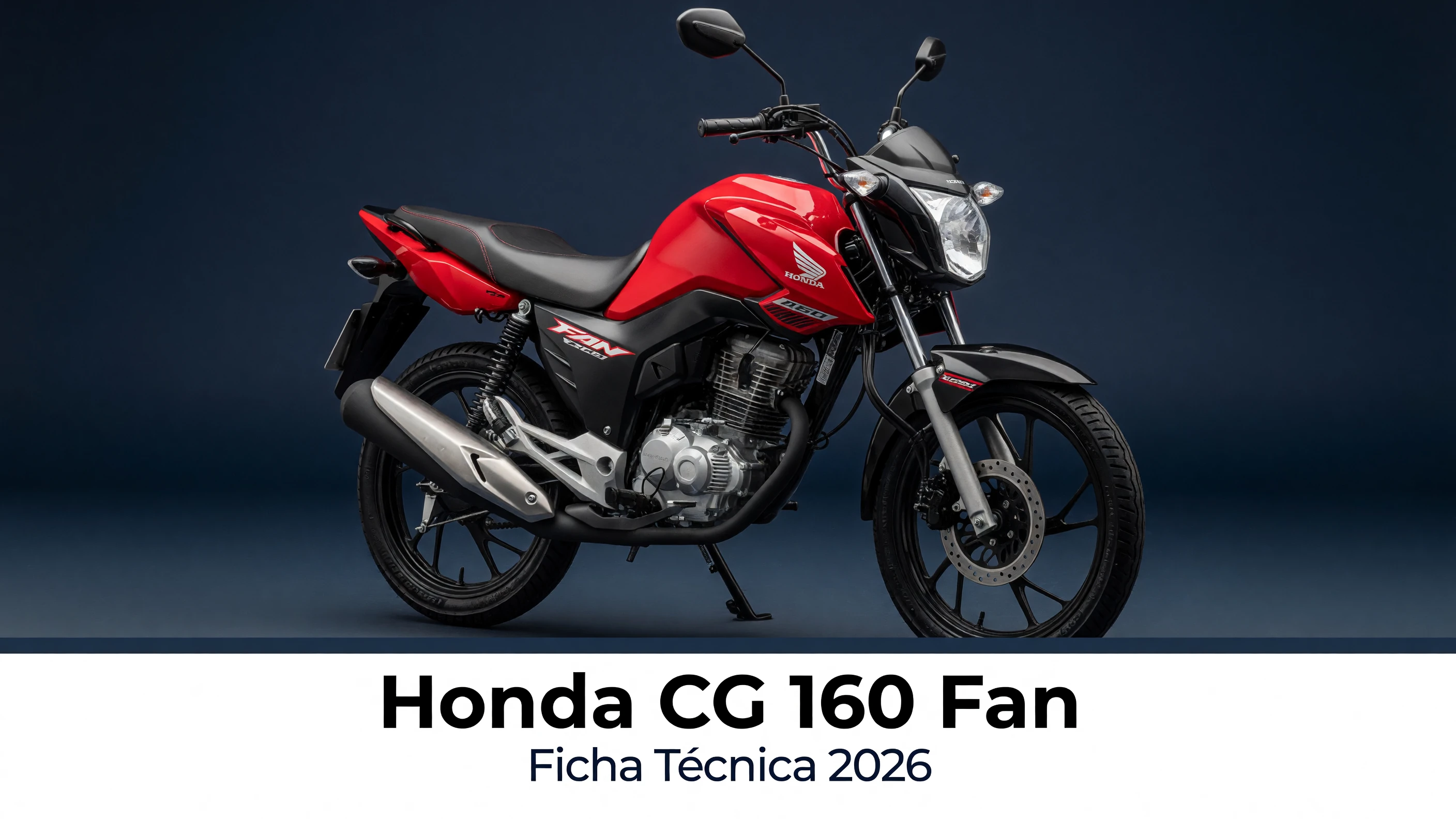 Ficha Técnica Honda CG 160 Fan 2026: Motor e Consumo