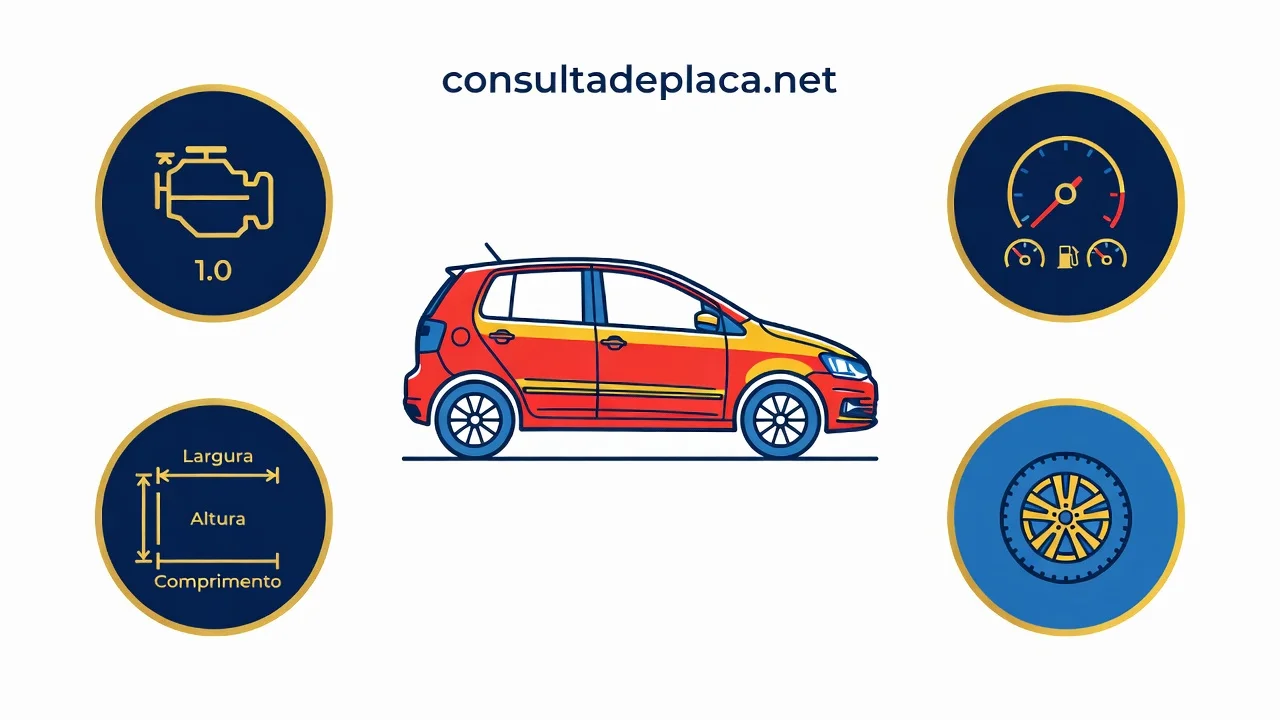 Ficha Técnica VW Fox 1.0 2026: Motor, Consumo e Dimensões