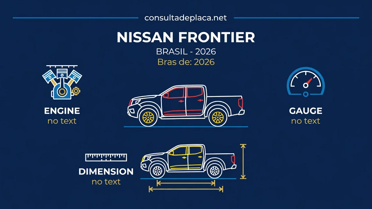 Ficha Técnica Frontier 2026: Motor, Consumo e Versões