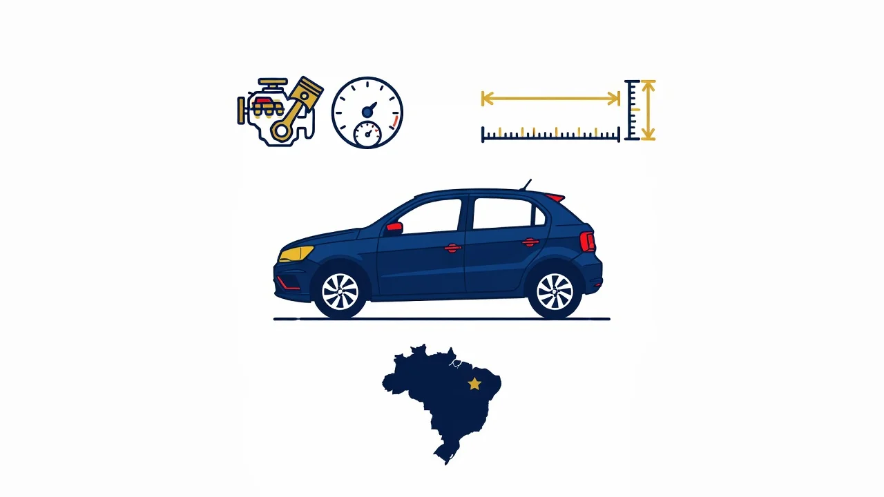 Ficha Técnica Gol 1.0 2026: Motor, Consumo e Dimensões