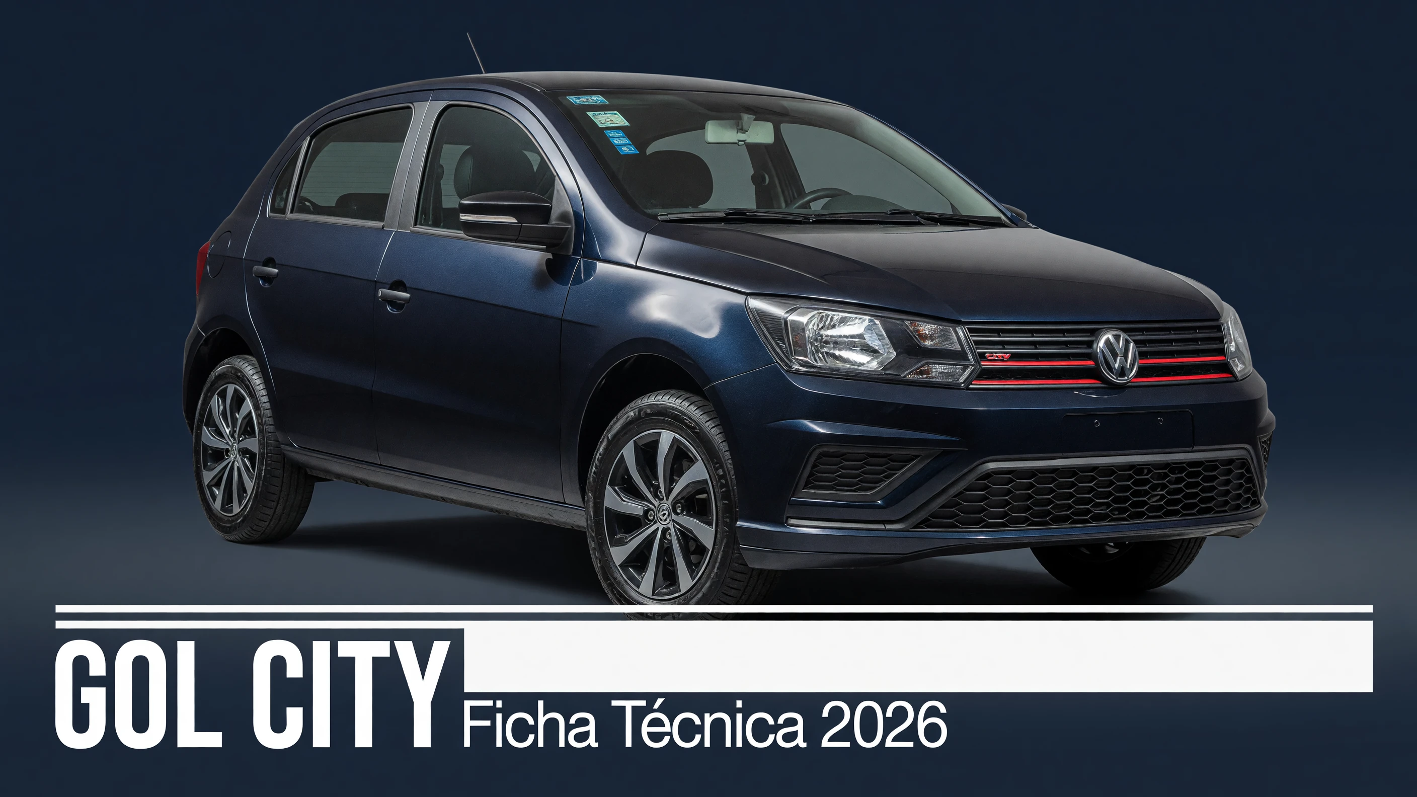 Ficha Técnica Gol City 2026: Motor 1.0 Flex, Consumo e Specs