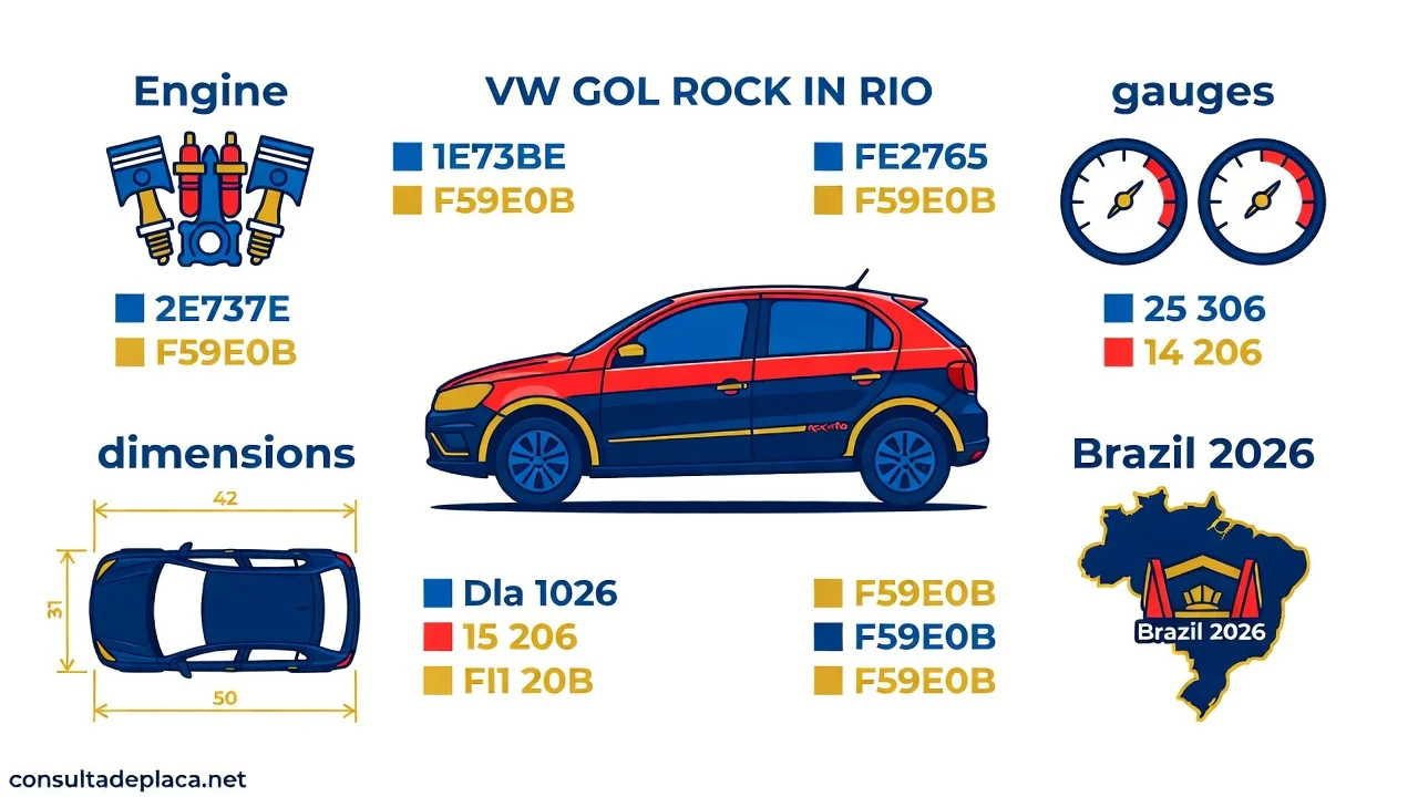 Ficha Técnica Gol Rock in Rio 2026: Motor 1.0, Consumo e Itens