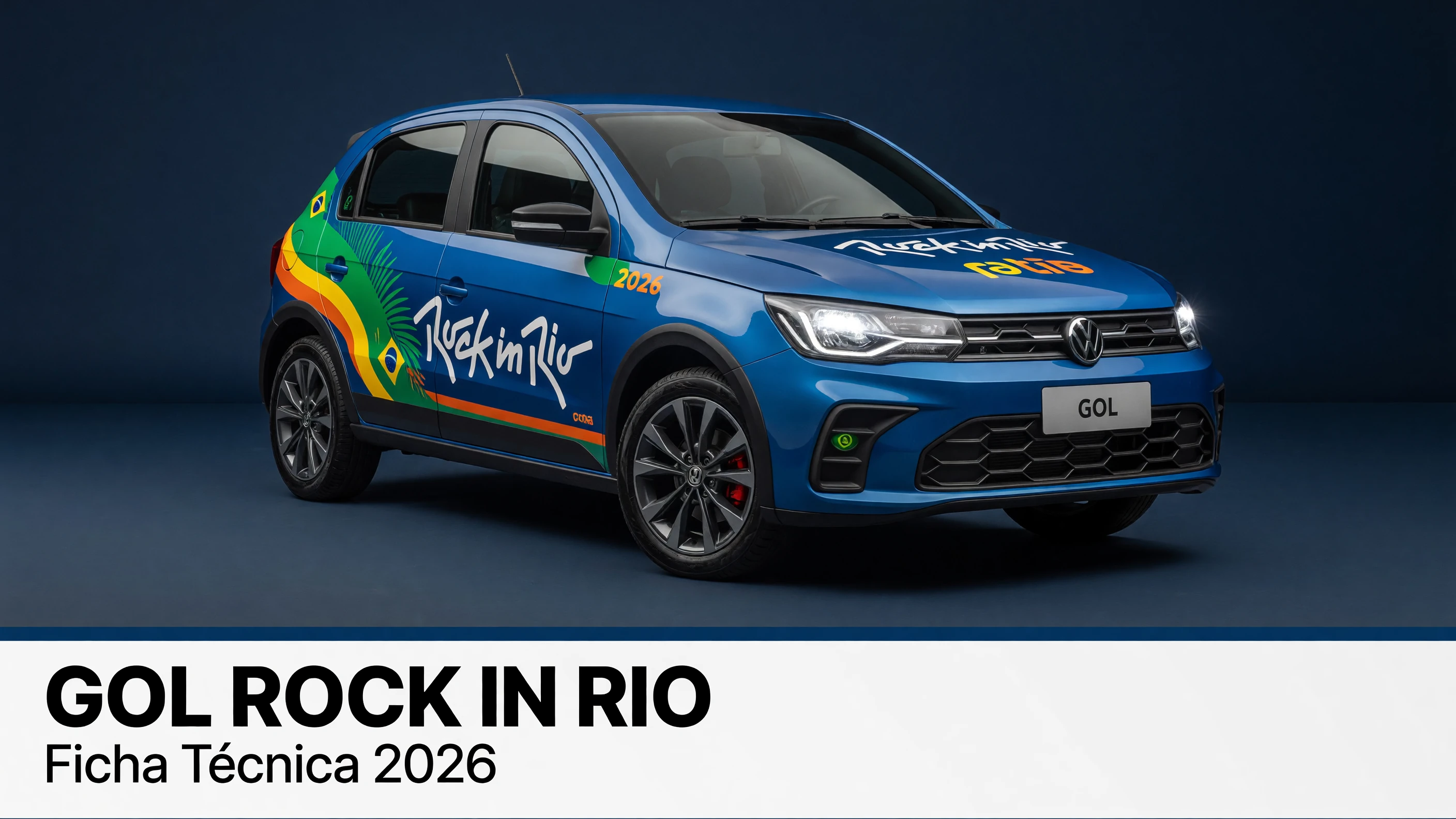 Ficha Técnica Gol Rock in Rio 2026: Motor 1.0, Consumo e Itens