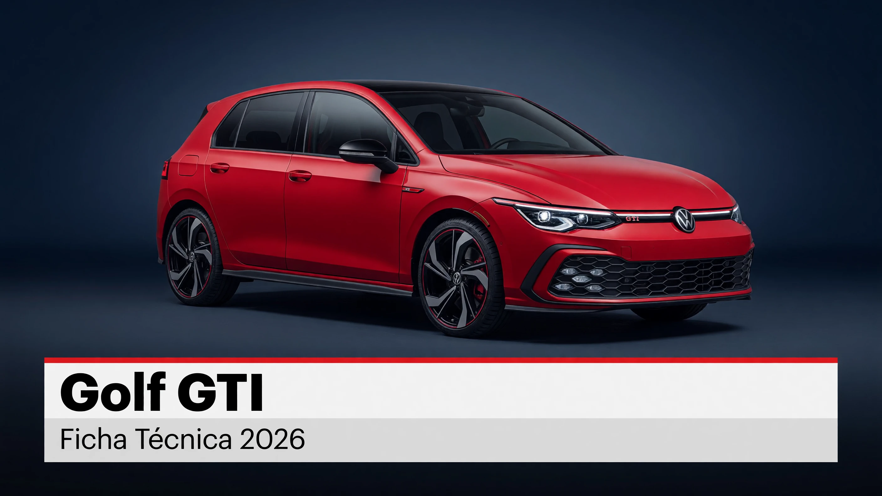 Ficha Técnica Golf GTI 2026: Motor 2.0 TSI, 0-100 e Consumo
