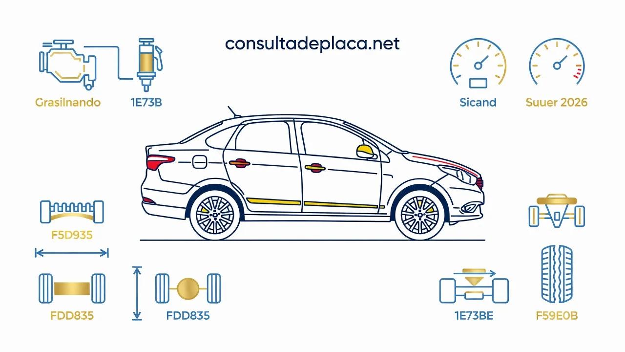 Ficha Técnica Fiat Grand Siena 2026: Motor e Consumo