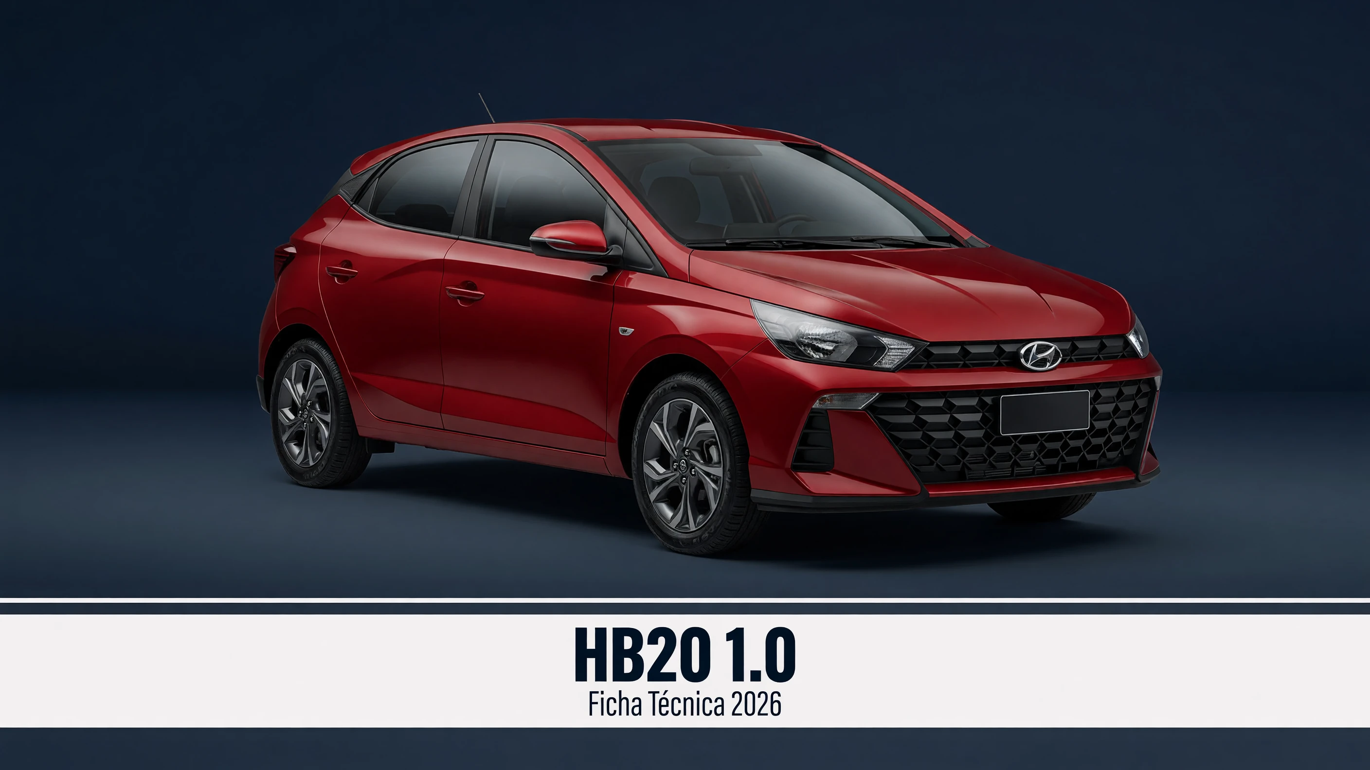 Ficha Técnica HB20 1.0 2026: Motor, Consumo e Dimensões