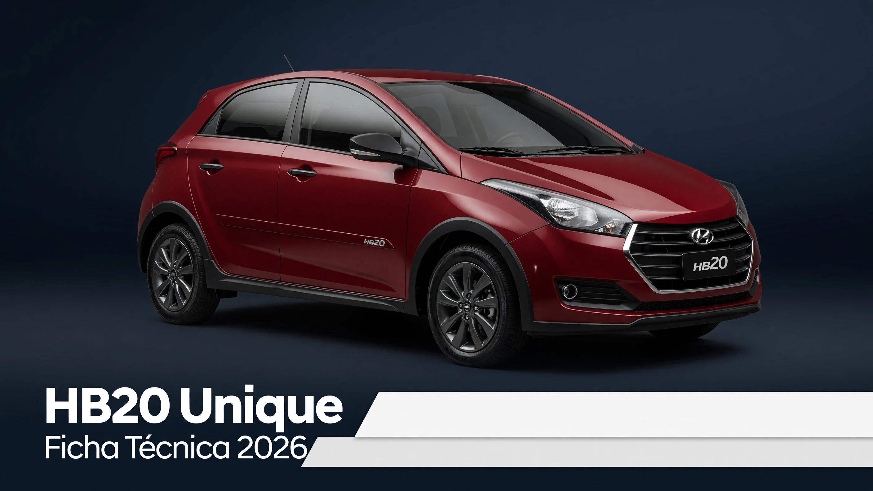 Ficha Técnica HB20 Unique 2026: Motor 1.0, Consumo e Porta-Malas