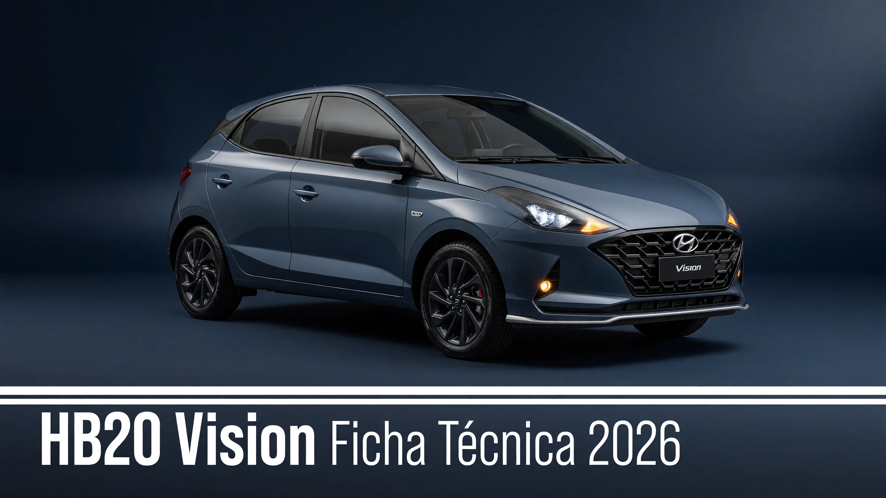 Ficha Técnica HB20 Vision 2026: Motor 1.0, Consumo e Medidas