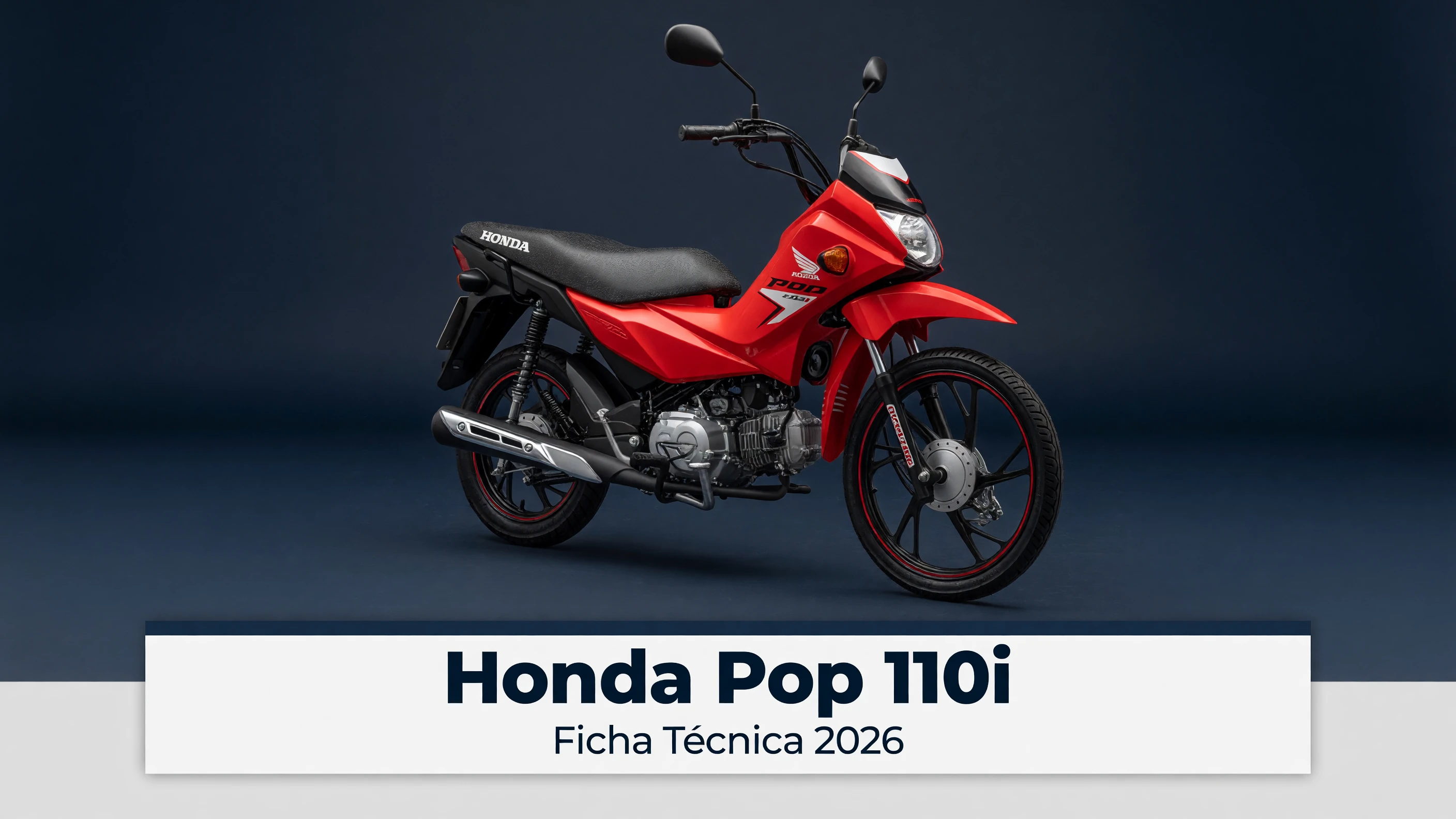 Ficha Técnica Honda Pop 110i 2026: Motor, Consumo e Peso