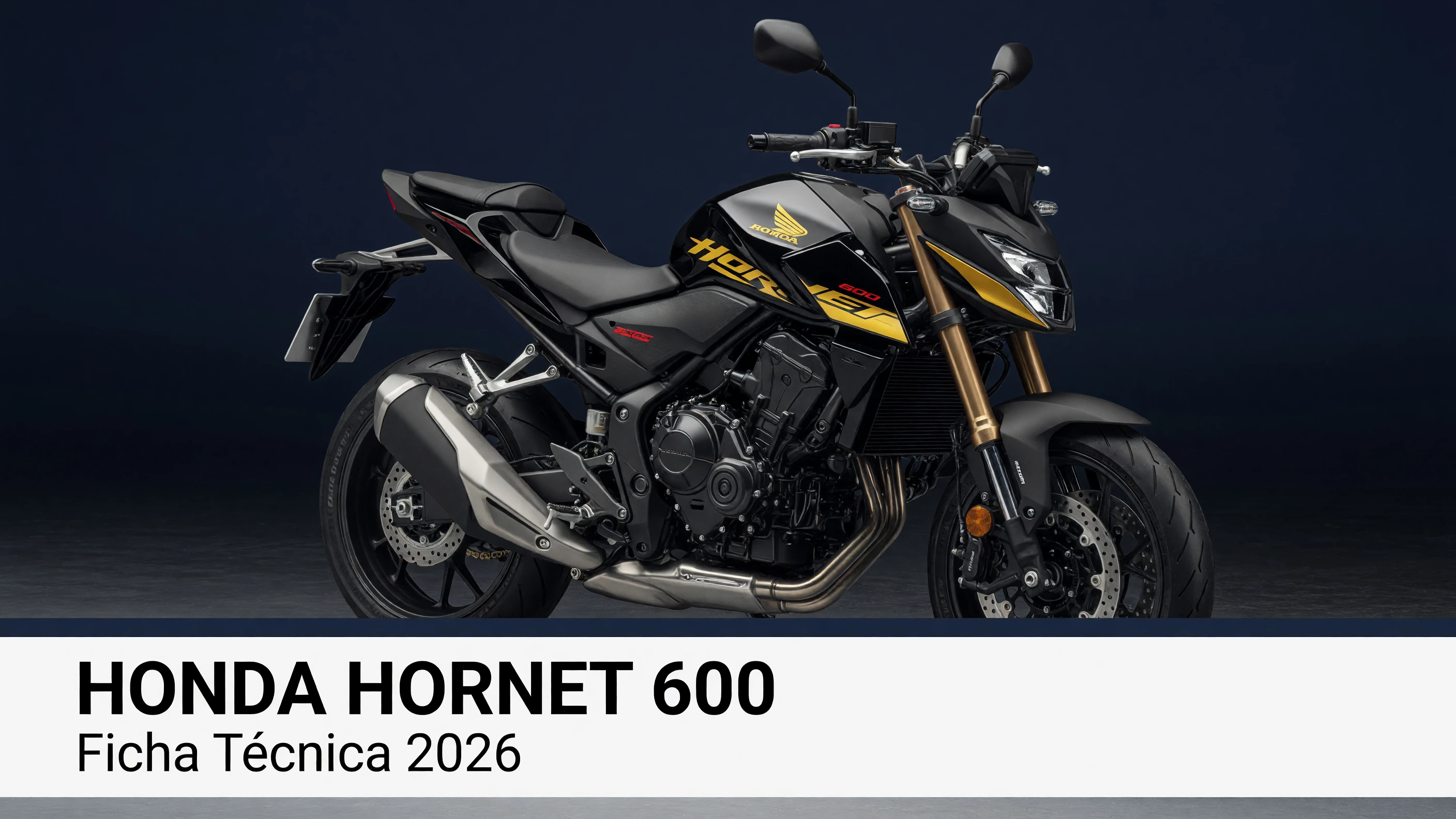Ficha Técnica Honda Hornet 600 2026: Motor 4 Cilindros