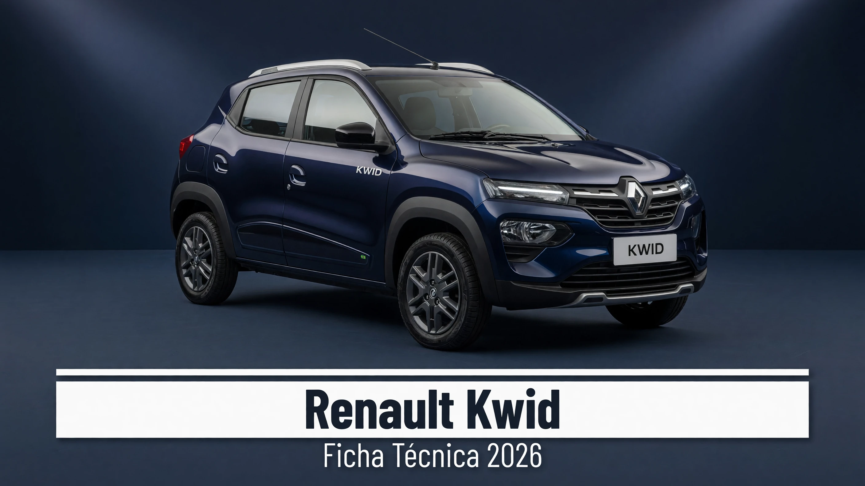 Ficha Técnica Renault Kwid 2026: Motor, Consumo e Dimensões