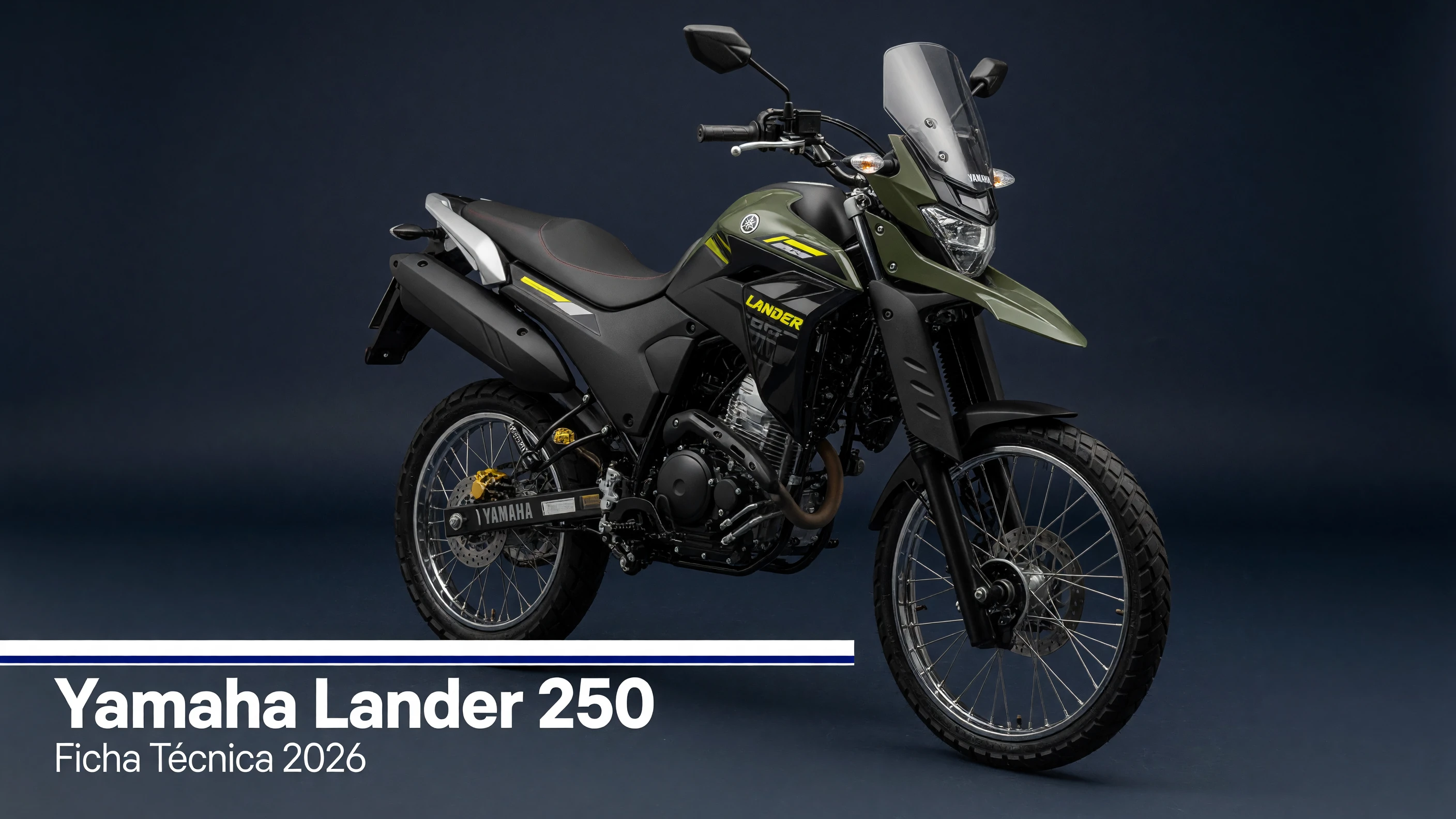 Ficha Técnica Yamaha Lander 250 2026: Motor, Consumo e ABS
