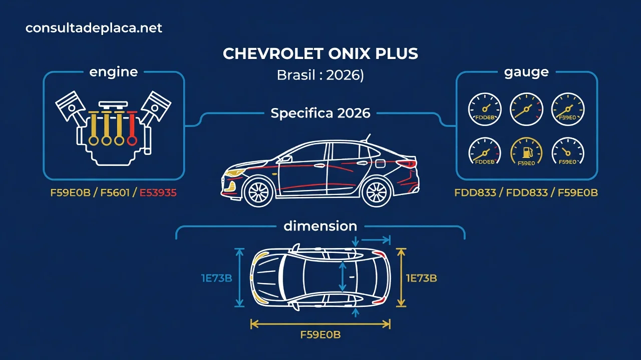 Ficha Técnica Onix Plus 2026: Motor 1.0 Turbo, Consumo e Porta-Malas