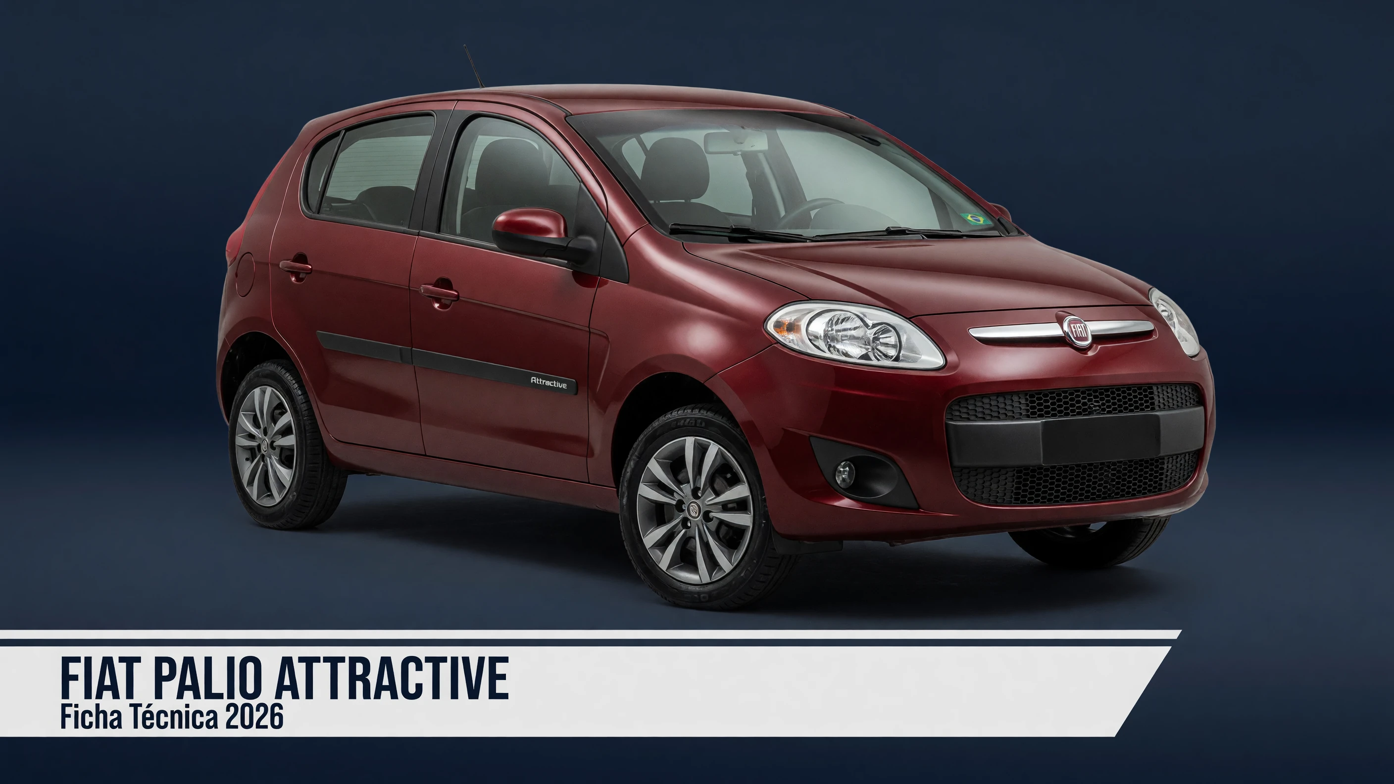 Ficha Técnica Fiat Palio Attractive 2026: Motores 1.0 e 1.4