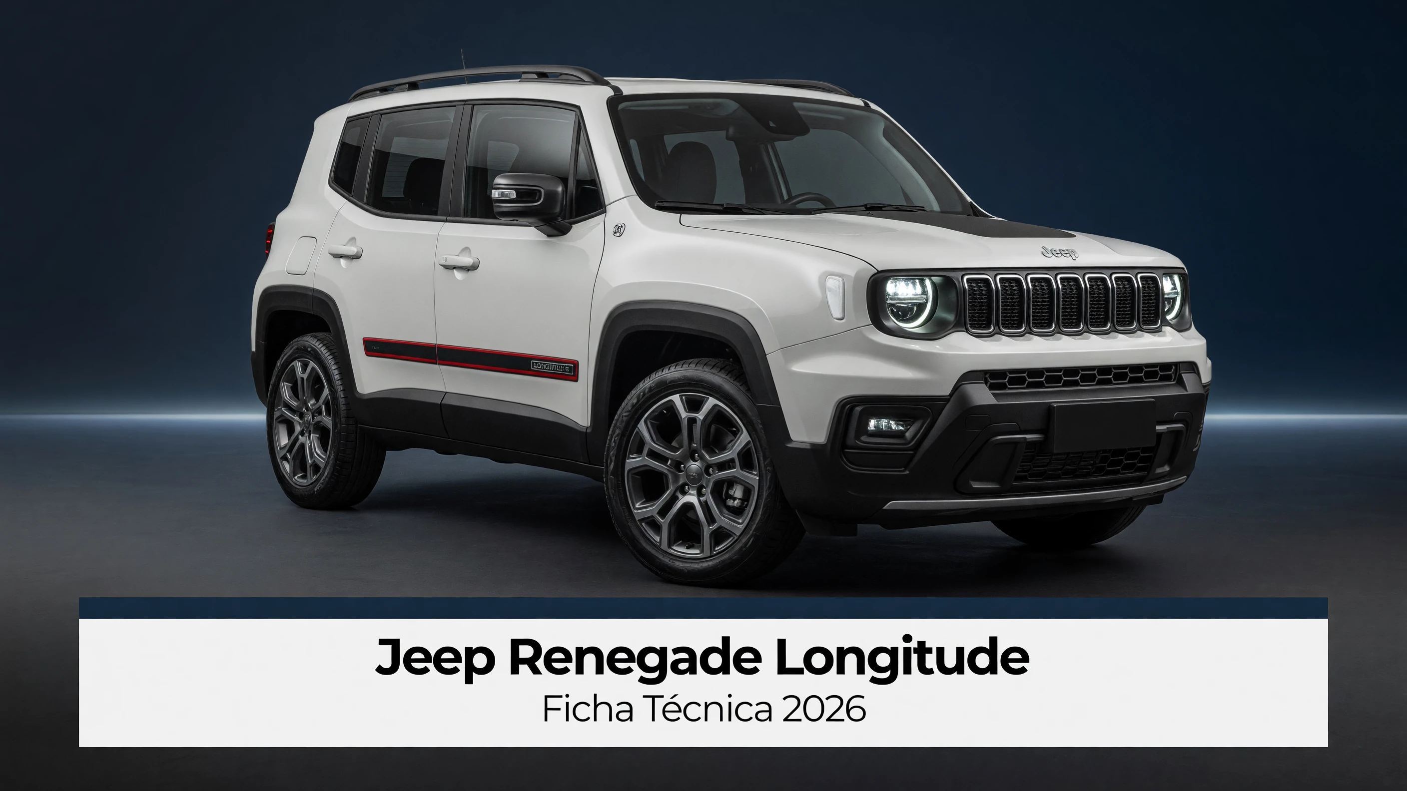 Ficha Técnica Jeep Renegade Longitude 2026: Motores 1.8 e T270