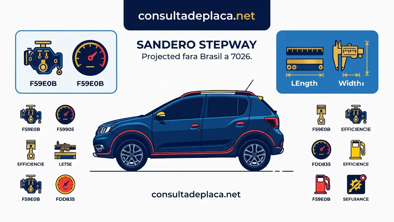 Ficha Técnica Sandero Stepway 2026: Motores 1.6, CVT e Consumo