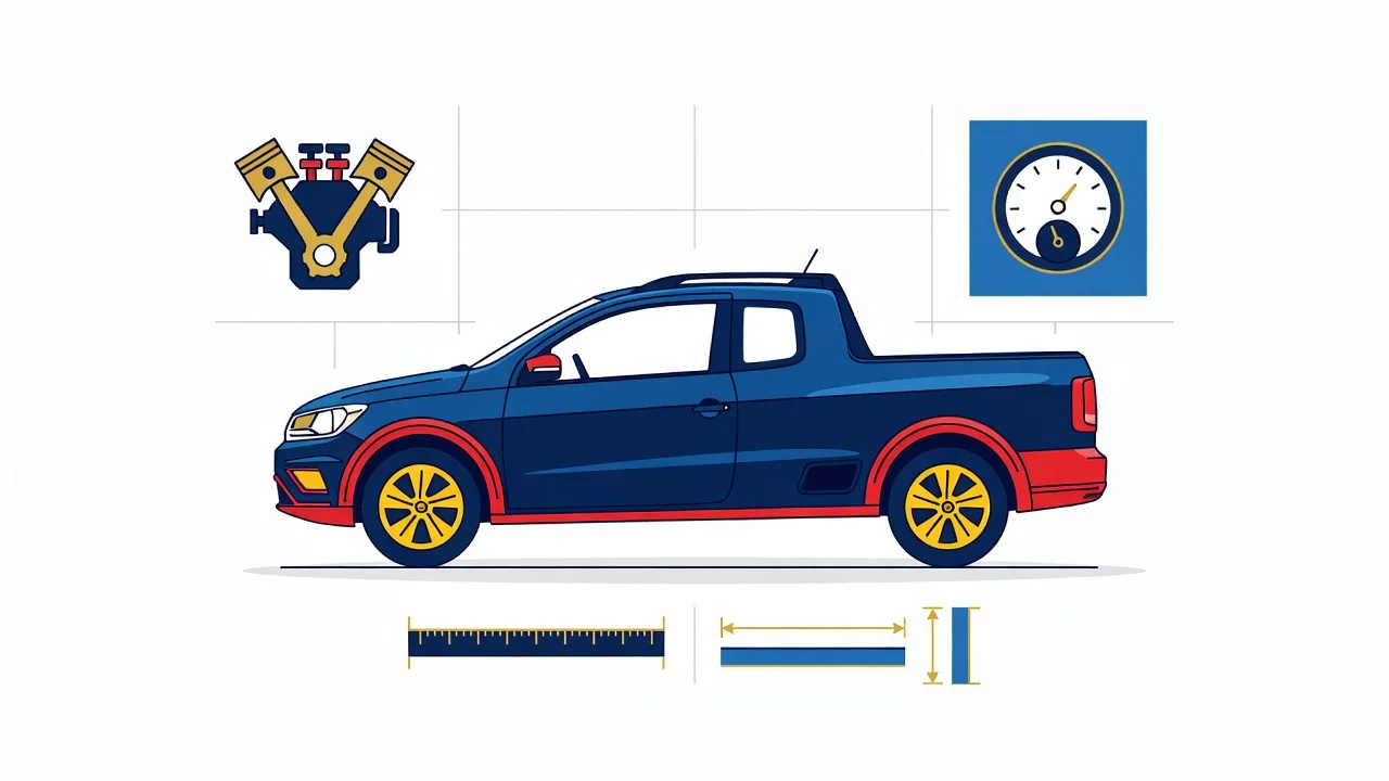 Ficha Técnica VW Saveiro 2026: Motor, Consumo e Caçamba