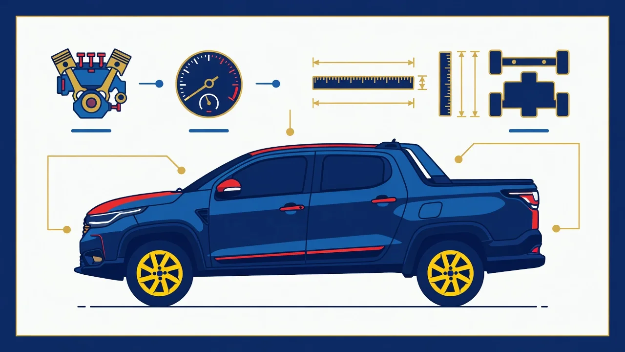 Ficha Técnica Strada Volcano 2026: Motor 1.3, CVT e Caçamba