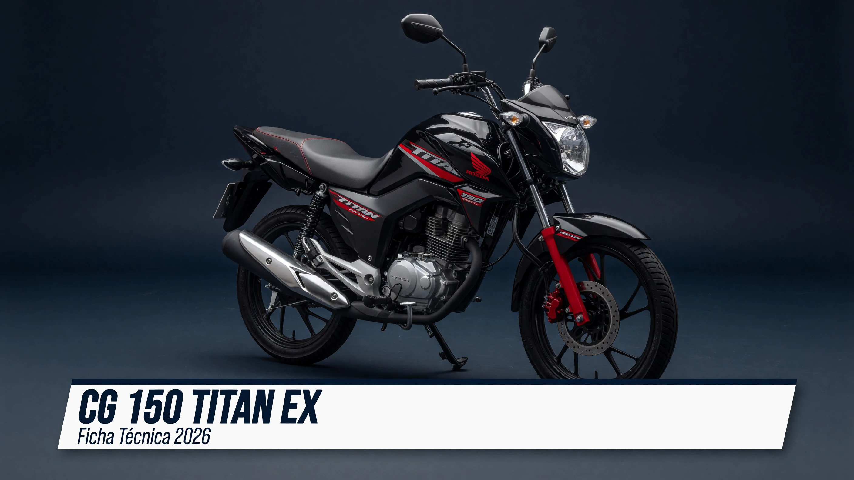 Ficha Técnica CG 150 Titan EX 2026: Motor, Consumo e Freios