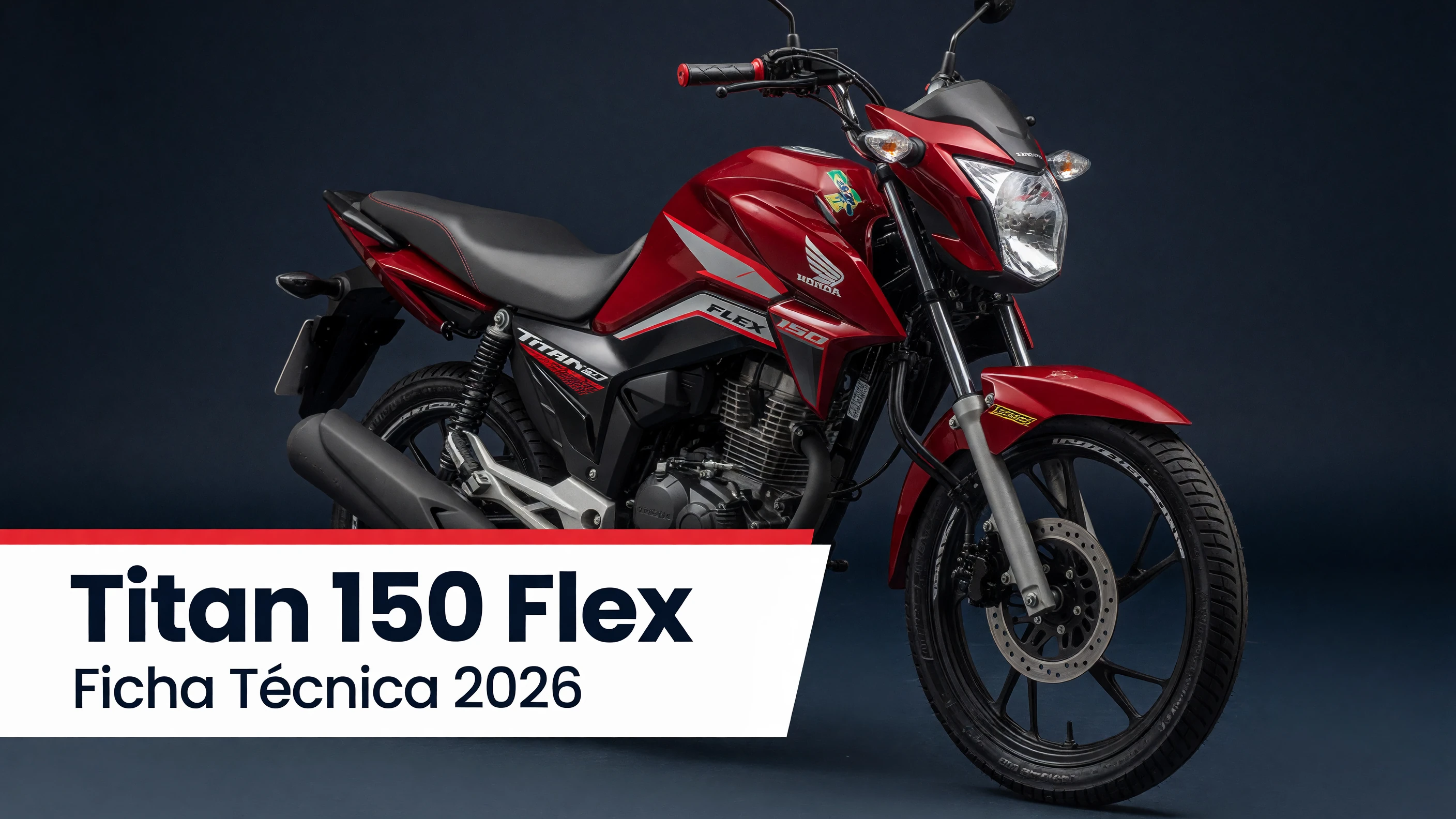 Ficha Técnica Titan 150 Flex 2026: Motor, Consumo e Câmbio