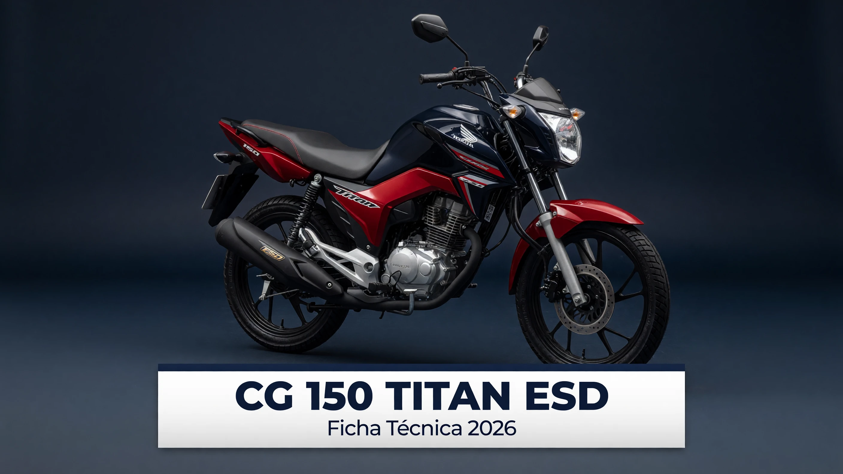 Ficha Técnica CG 150 Titan ESD 2026: Motor, Freios e Consumo