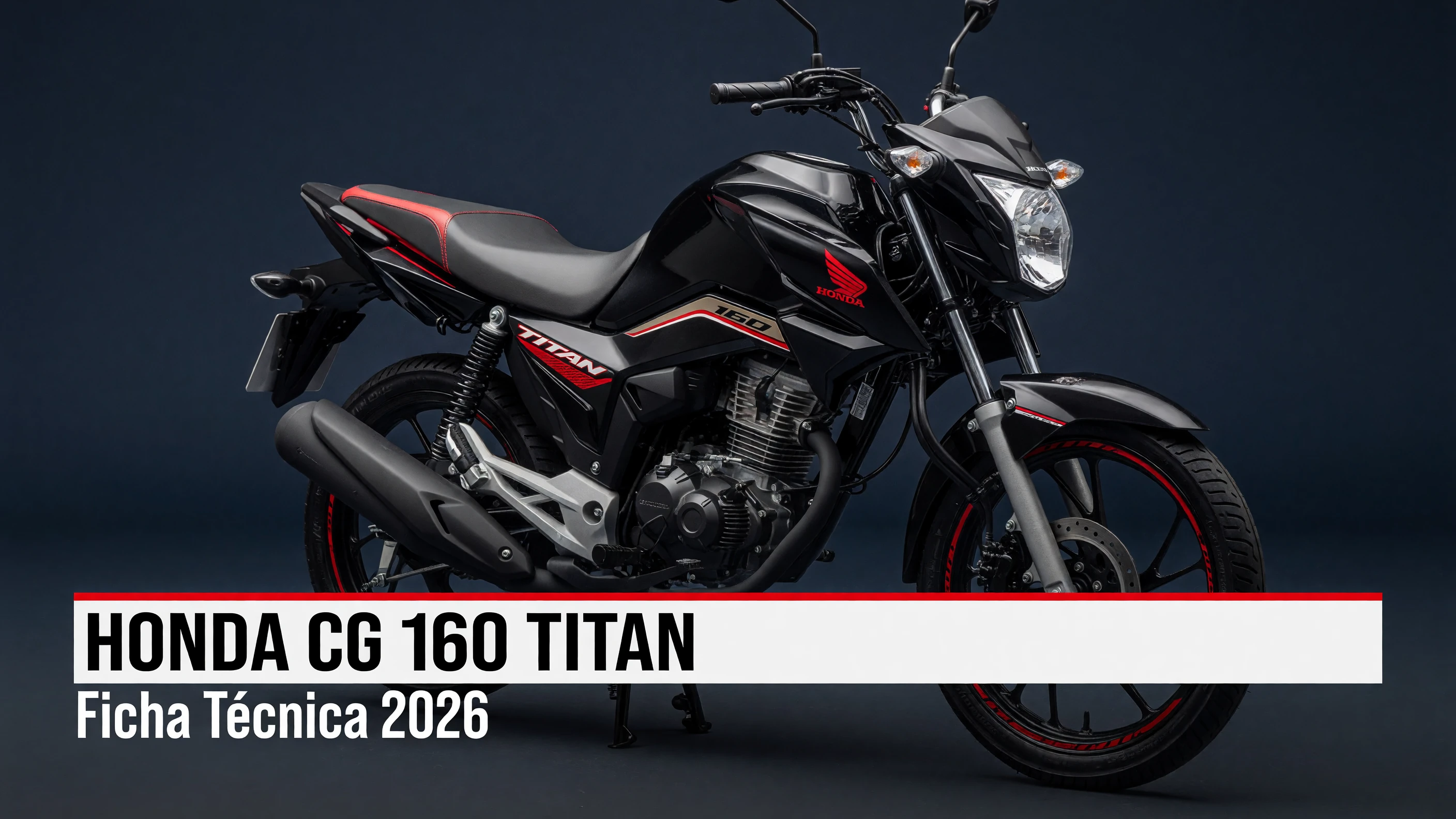 Ficha Técnica Honda CG 160 Titan 2026: Motor, Consumo e Freios