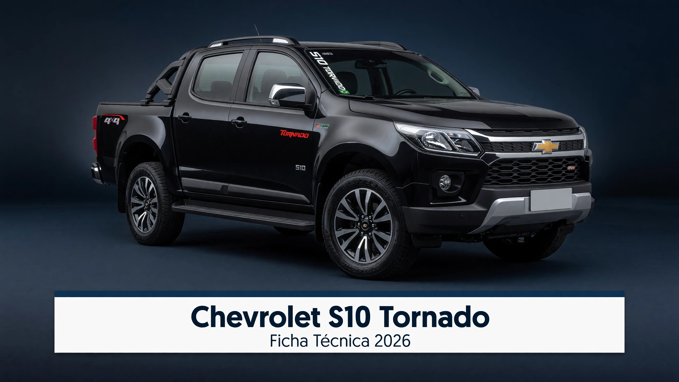 Ficha Técnica Chevrolet S10 Tornado 2026: Motor e Specs