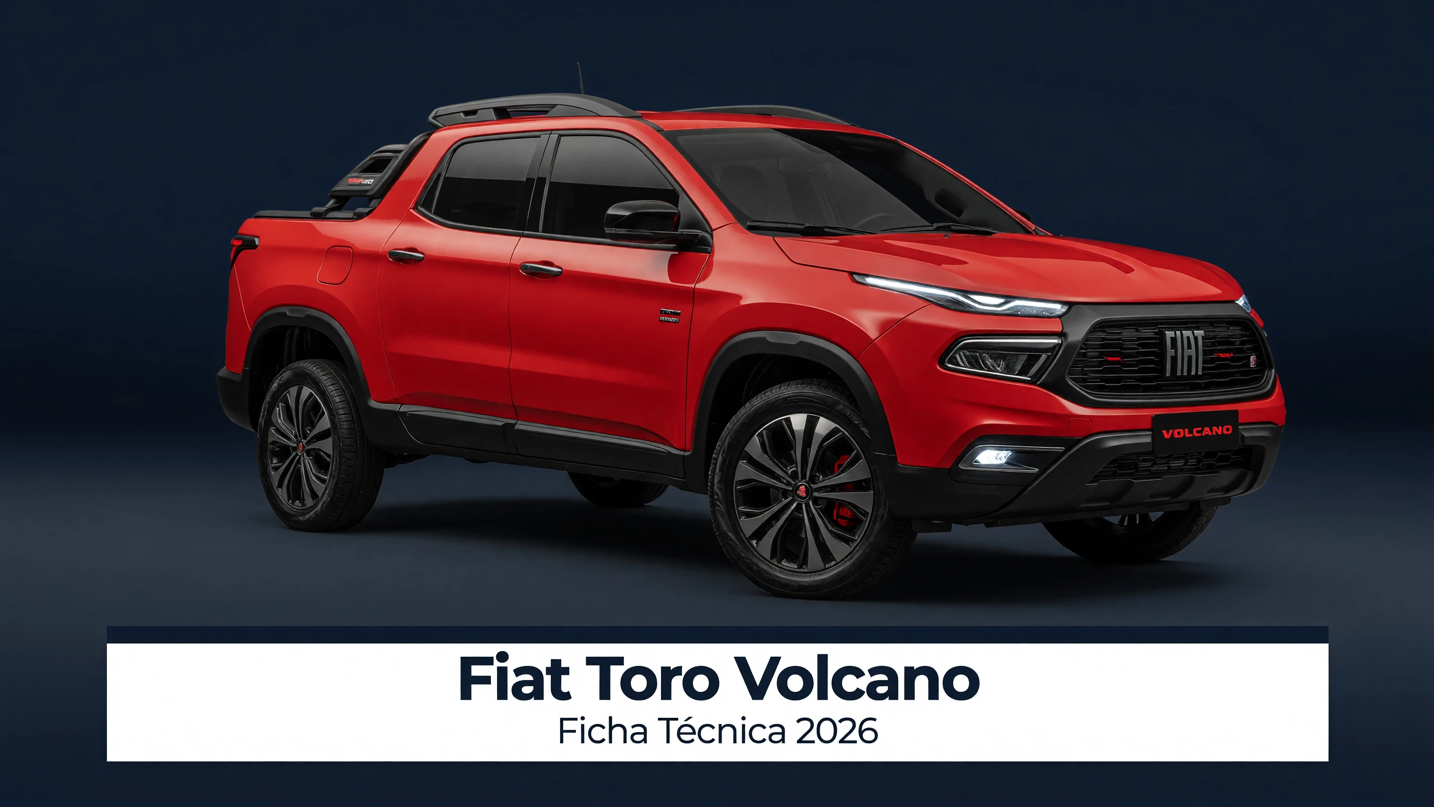 Ficha Técnica Fiat Toro Volcano 2026: Diesel, Consumo e Caçamba