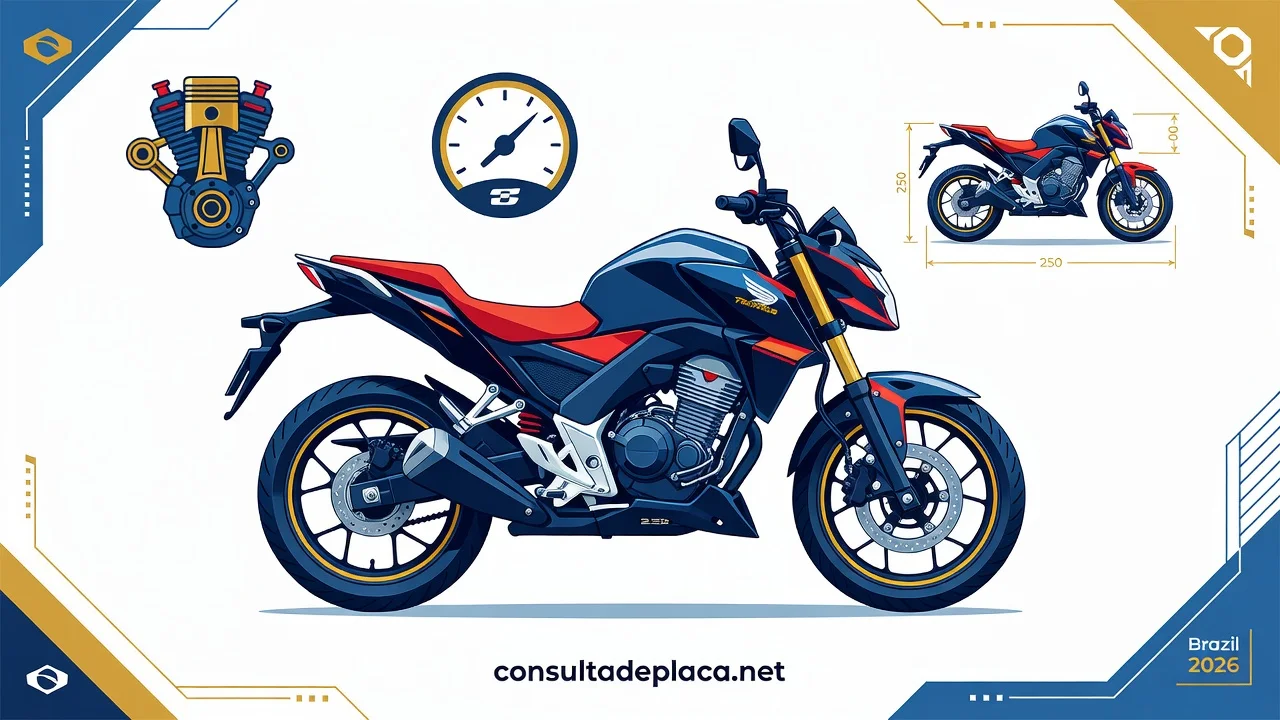 Ficha Técnica Twister 250 2026: CBX e CB 250F, Motor e Consumo